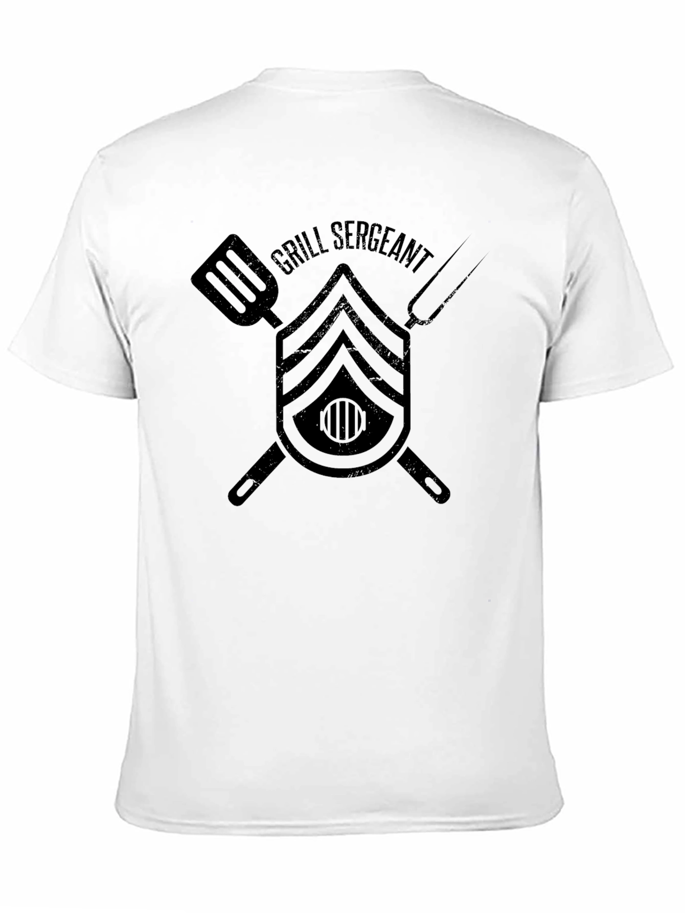 Black Grill Sergeant Black Graphic T-Shirt view 11