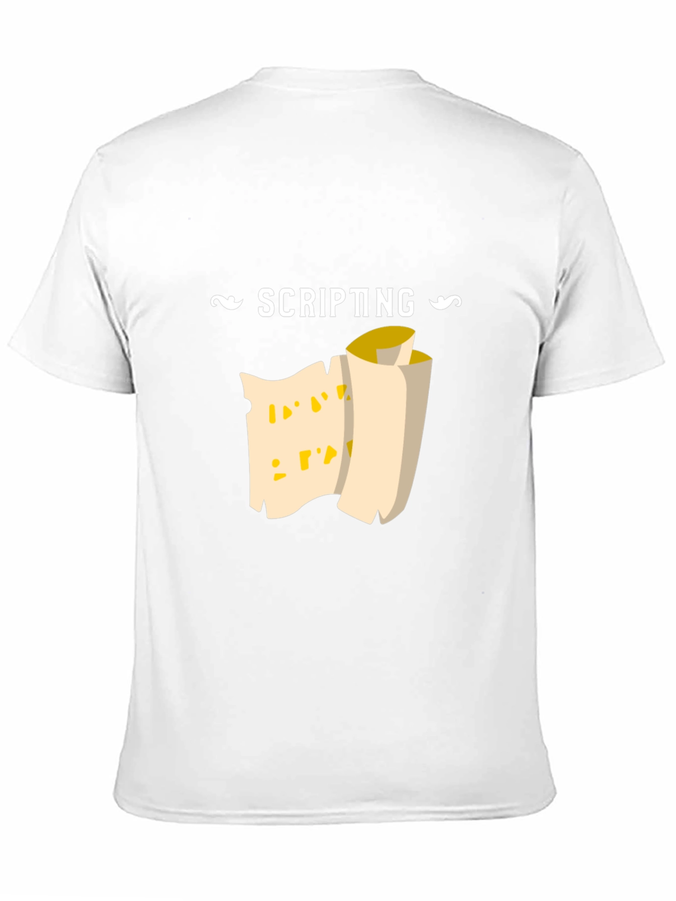 Black Scripting Scroll Graphic Tee - Black Cotton Comfort view 11