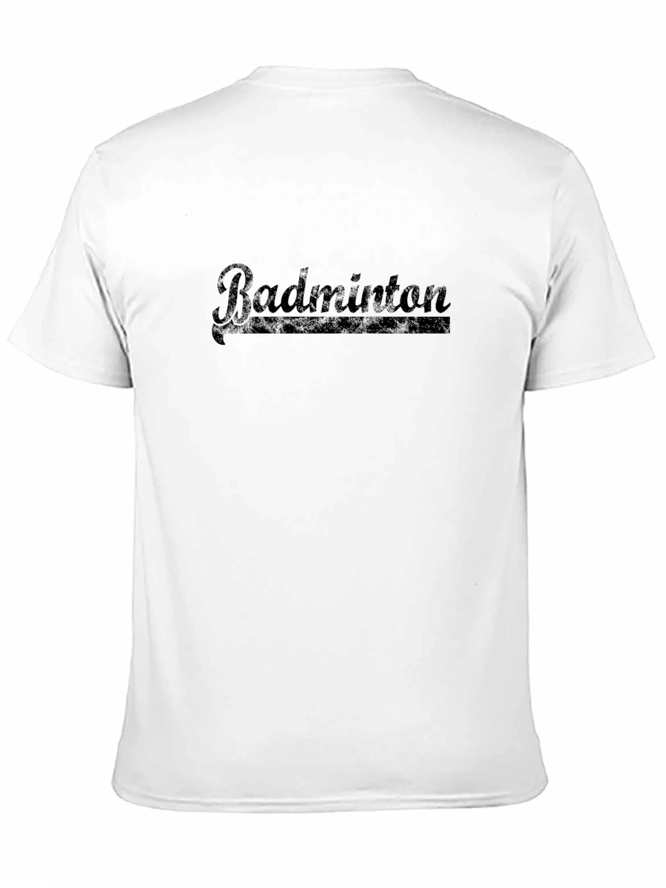 Black Badminton Graphic Tee - Stylish Sport Shirt view 11
