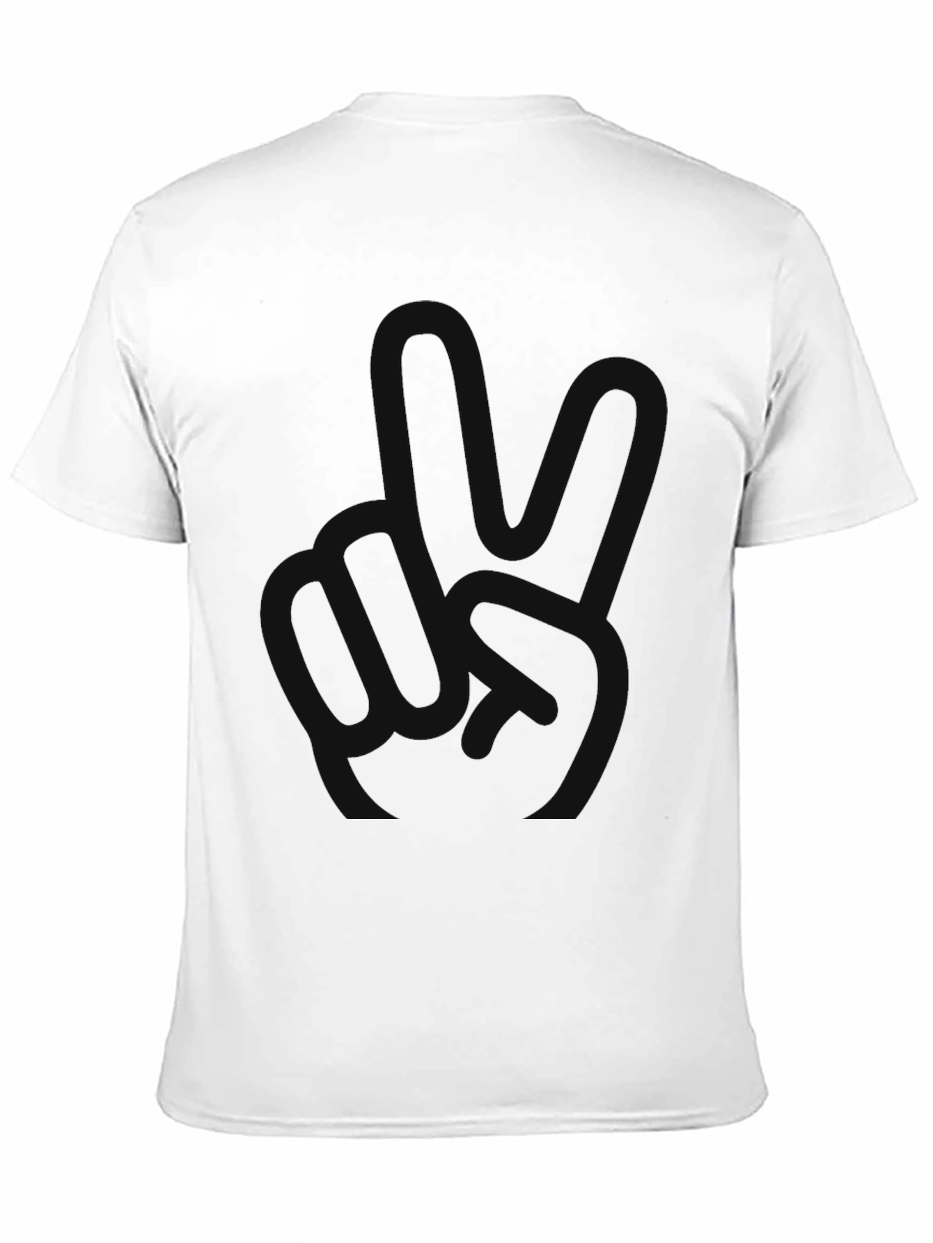 Black Men's Black Relaxed Fit Crew Neck T-Shirt view 11