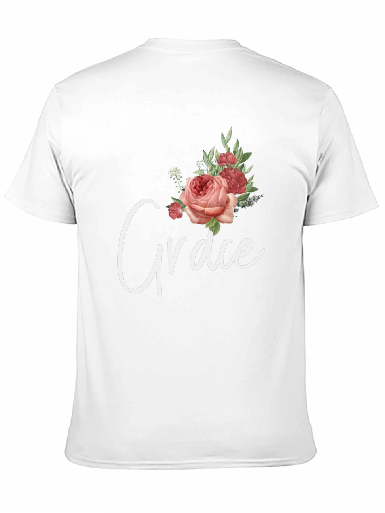 Black Grace Floral Graphic T-Shirt - Stylish Unisex Tee view 11