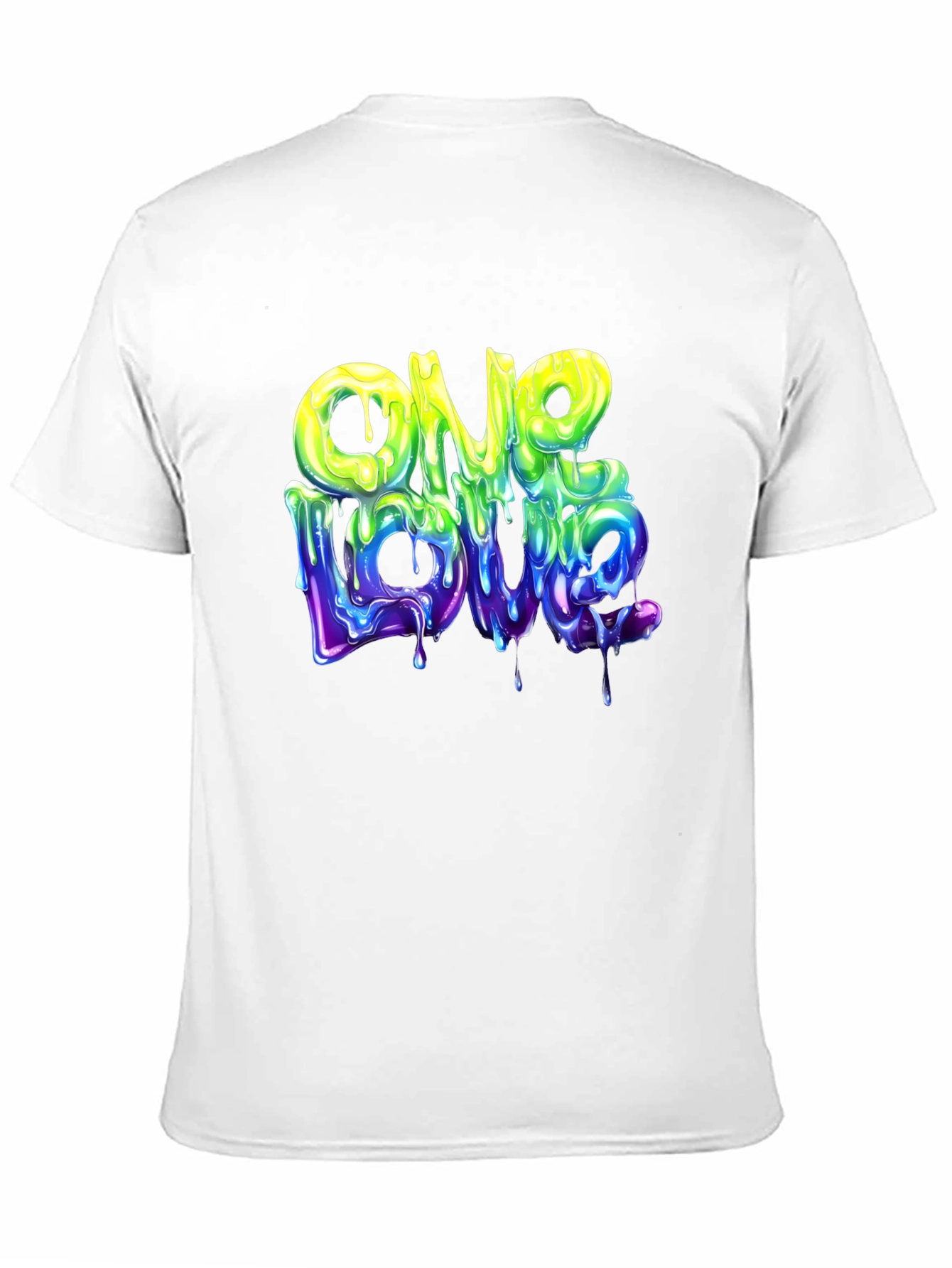 Black One Love Graphic T-Shirt - Cool Drip Design view 11