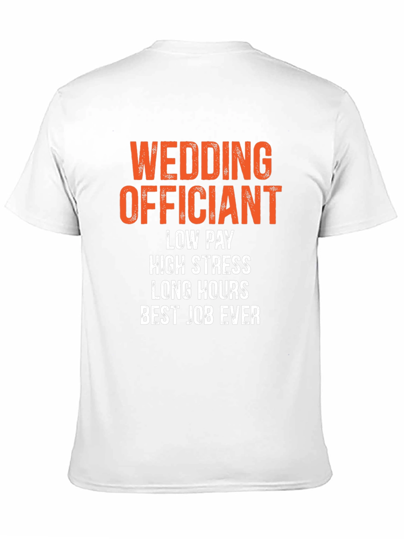 Black Wedding Officiant Humor T-Shirt view 11
