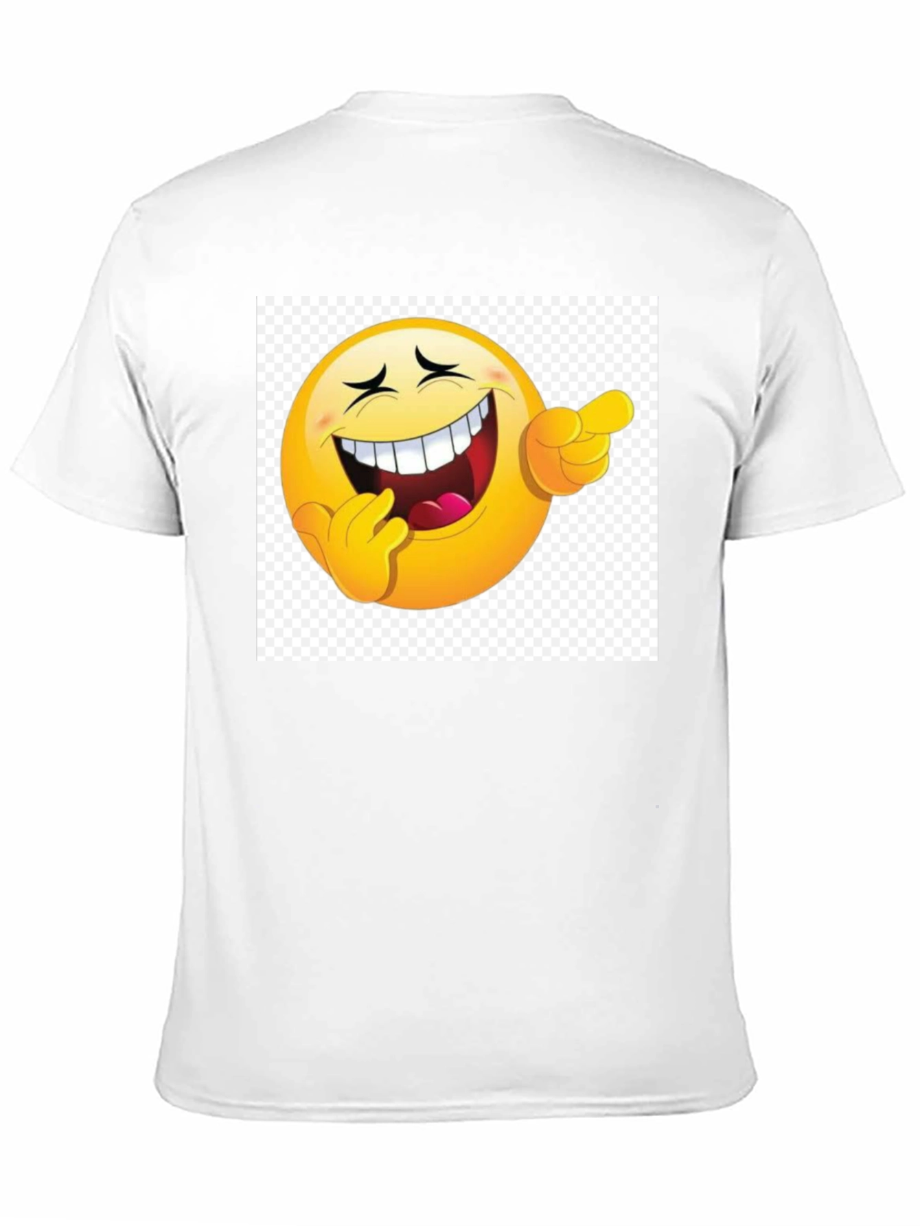 Black Laughing Emoji Graphic Black T-Shirt view 11