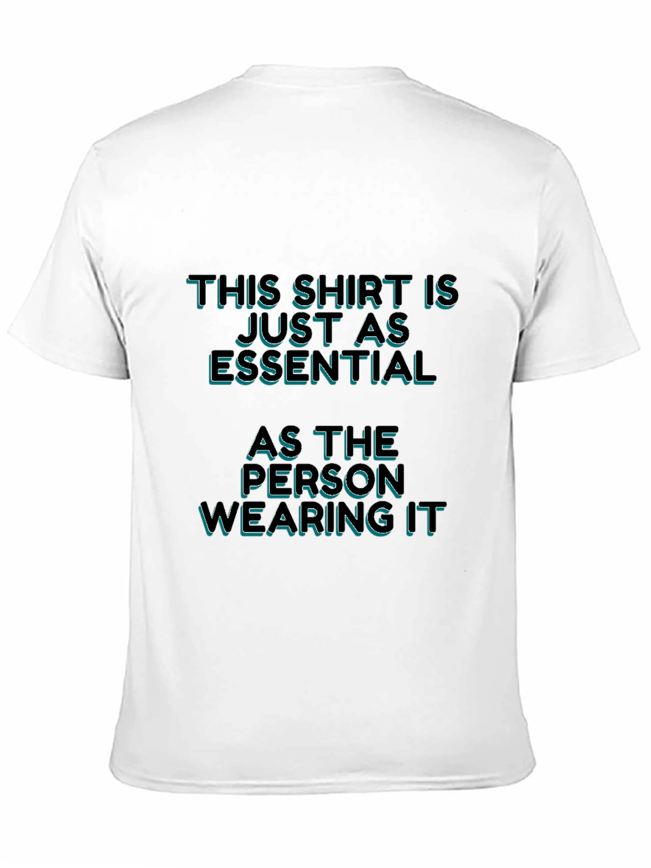 Black Essential Person T-Shirt: Bold Statement Tee view 11