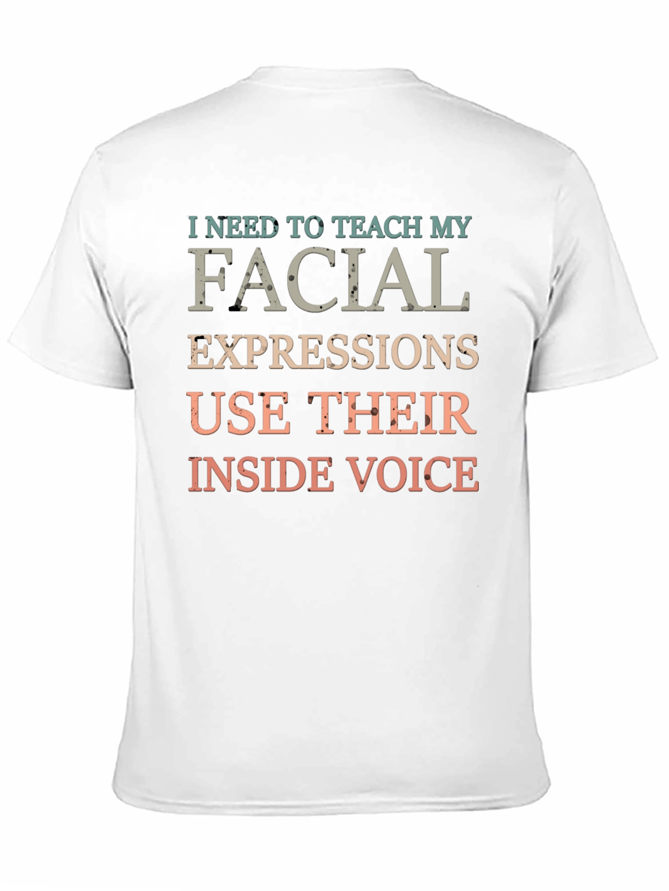 Black Funny Facial Expressions Inside Voice Graphic T-Shirt view 11