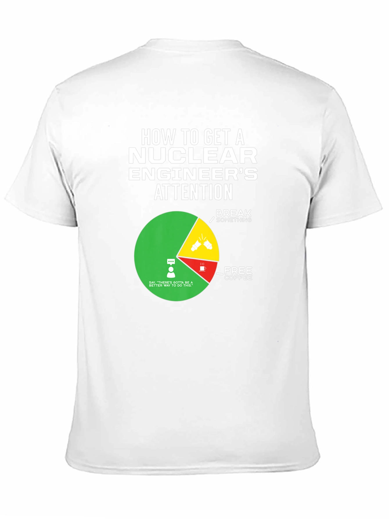 Black Nuclear Engineer's Attention T-Shirt view 11