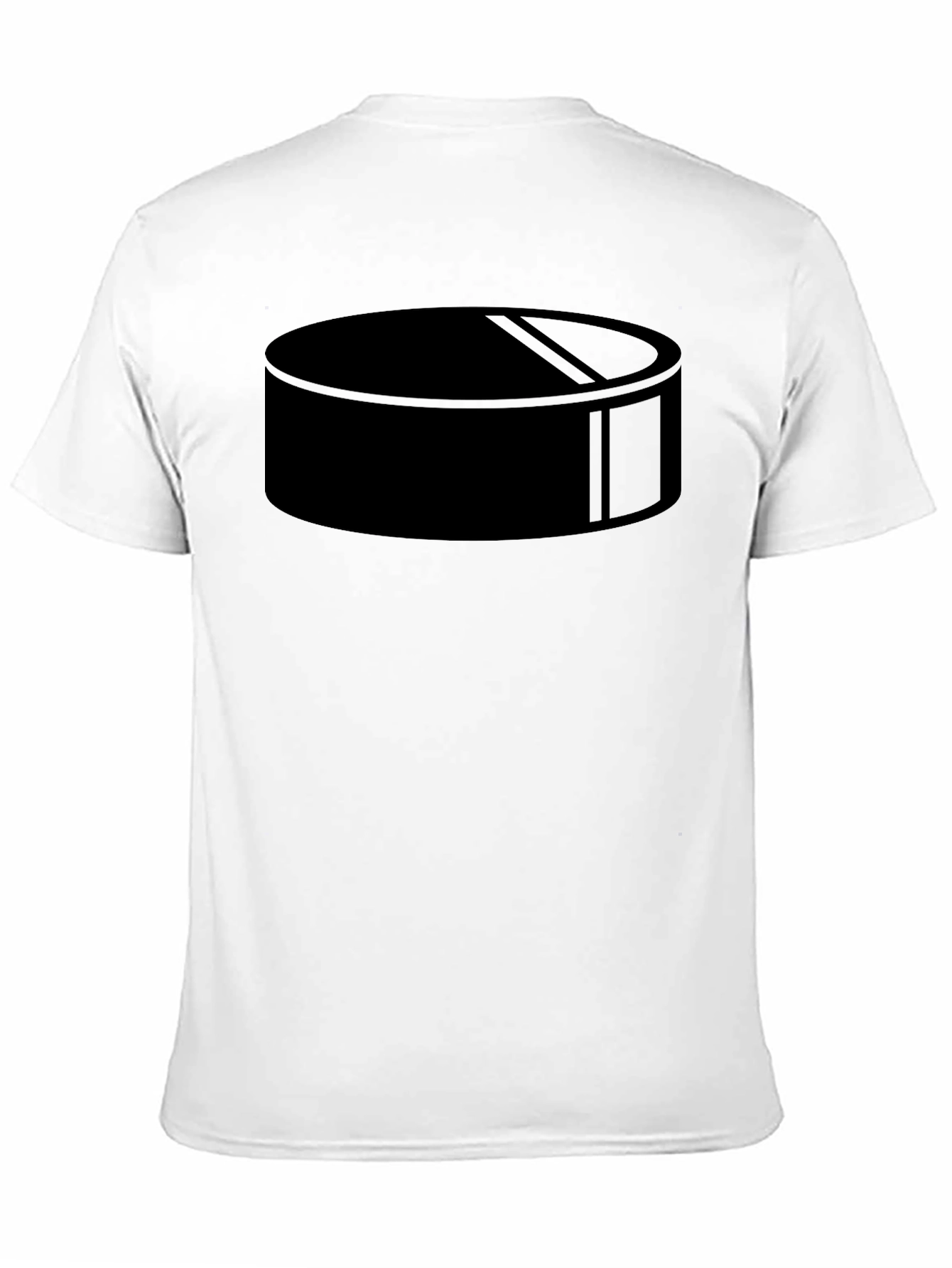 Black Black Hockey Puck Graphic T-Shirt - Casual Style view 11
