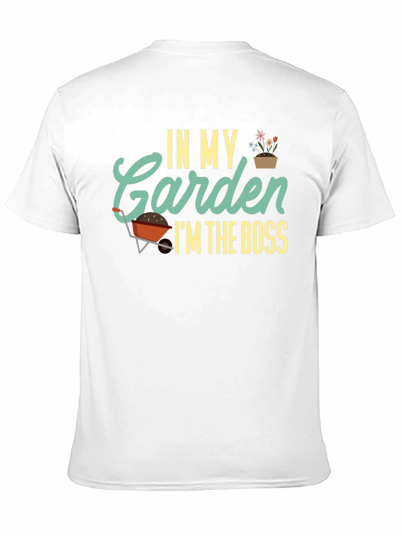 Black In My Garden I'm The Boss Black T-Shirt view 11