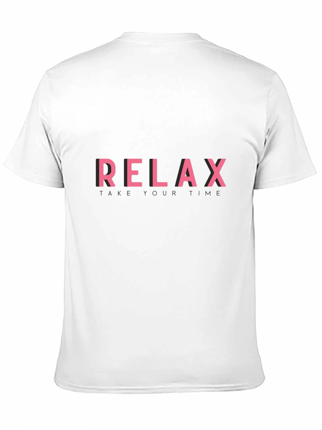 Black Relax Graphic Print Black T-Shirt view 11