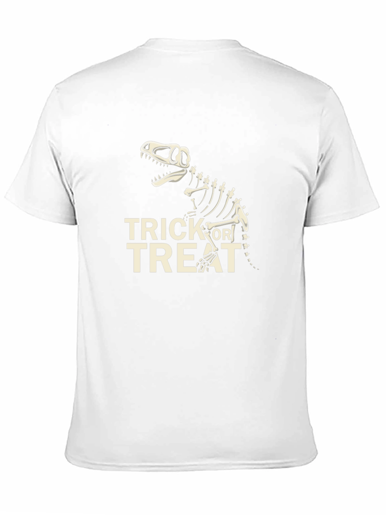 Black Dino Trick or Treat Halloween T-Shirt view 11