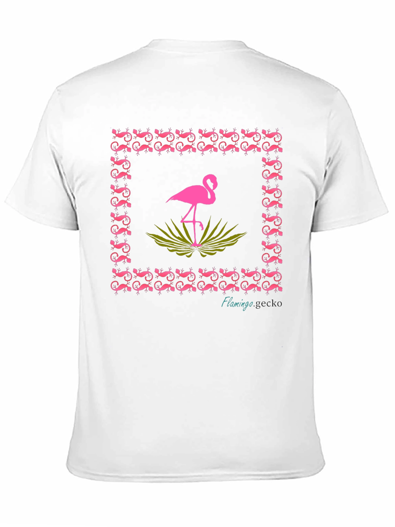 Black Flamingo Gecko Graphic Tee - Stylish Black Cotton T-Shirt view 11