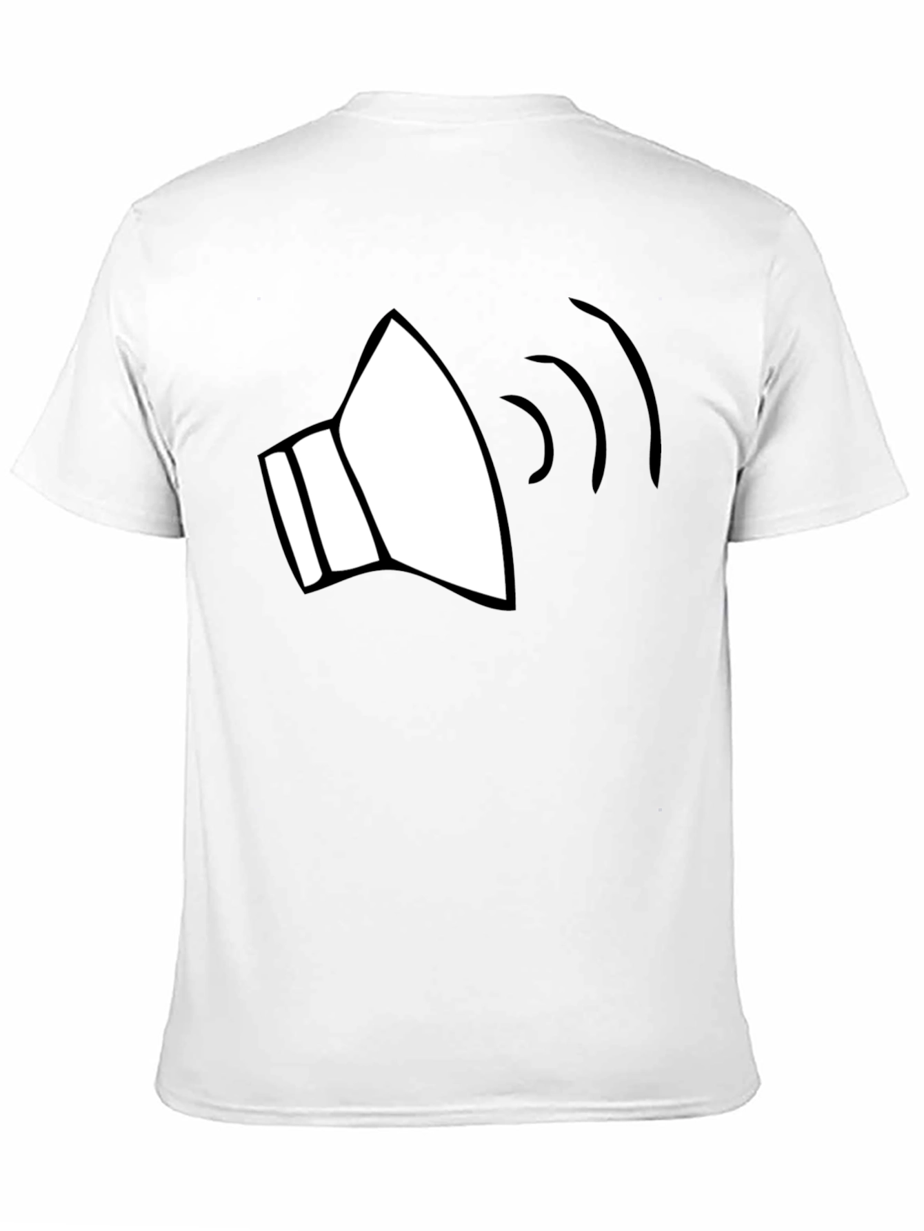 Black Sound Wave Graphic Tee - Black Cotton Blend view 11