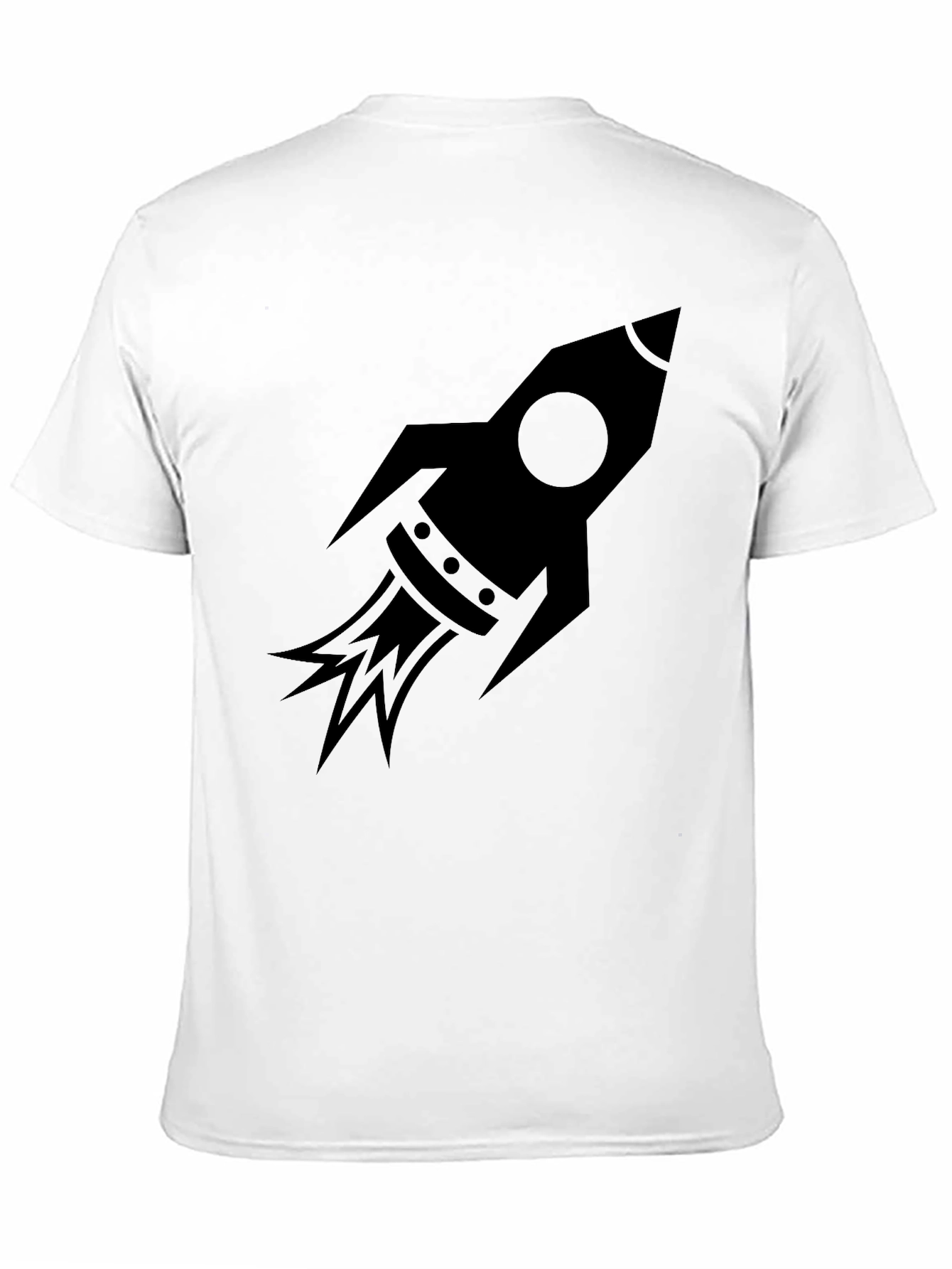 Black Rocket Graphic Tee - Black Cotton Blend view 11