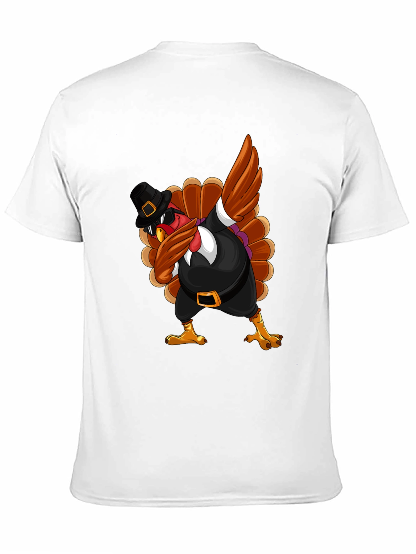 Thanksgiving Turkey Dabbing T-Shirt - 11