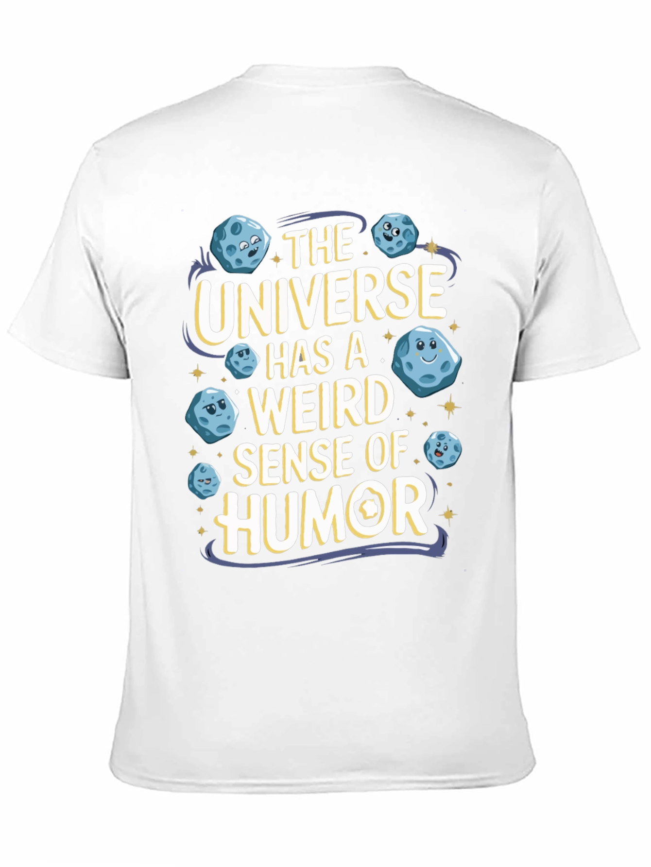 Black The Universe Humor T-Shirt Funny Graphic Tee view 11