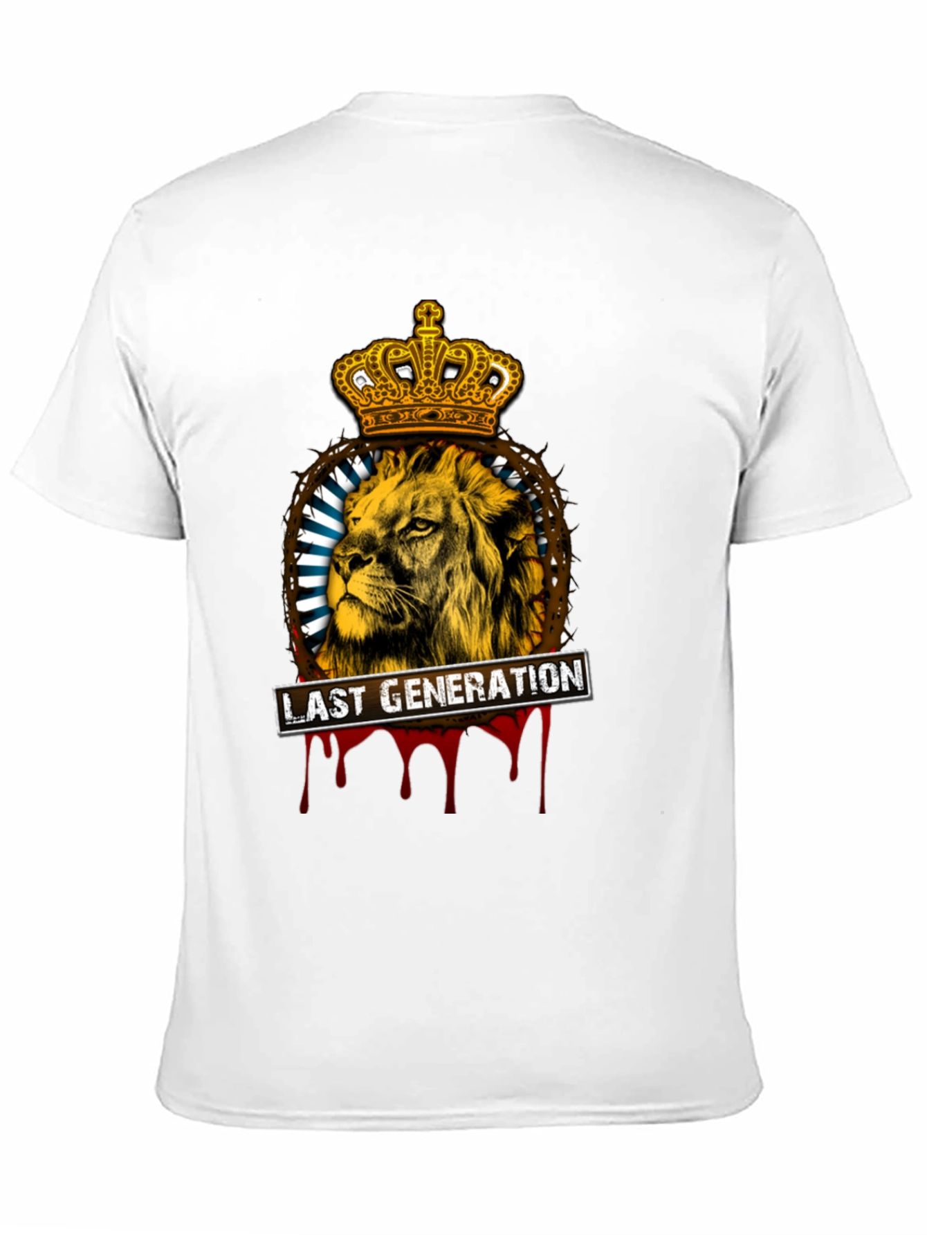 Black Lion Crown T-Shirt - Last Generation Graphic Tee view 11