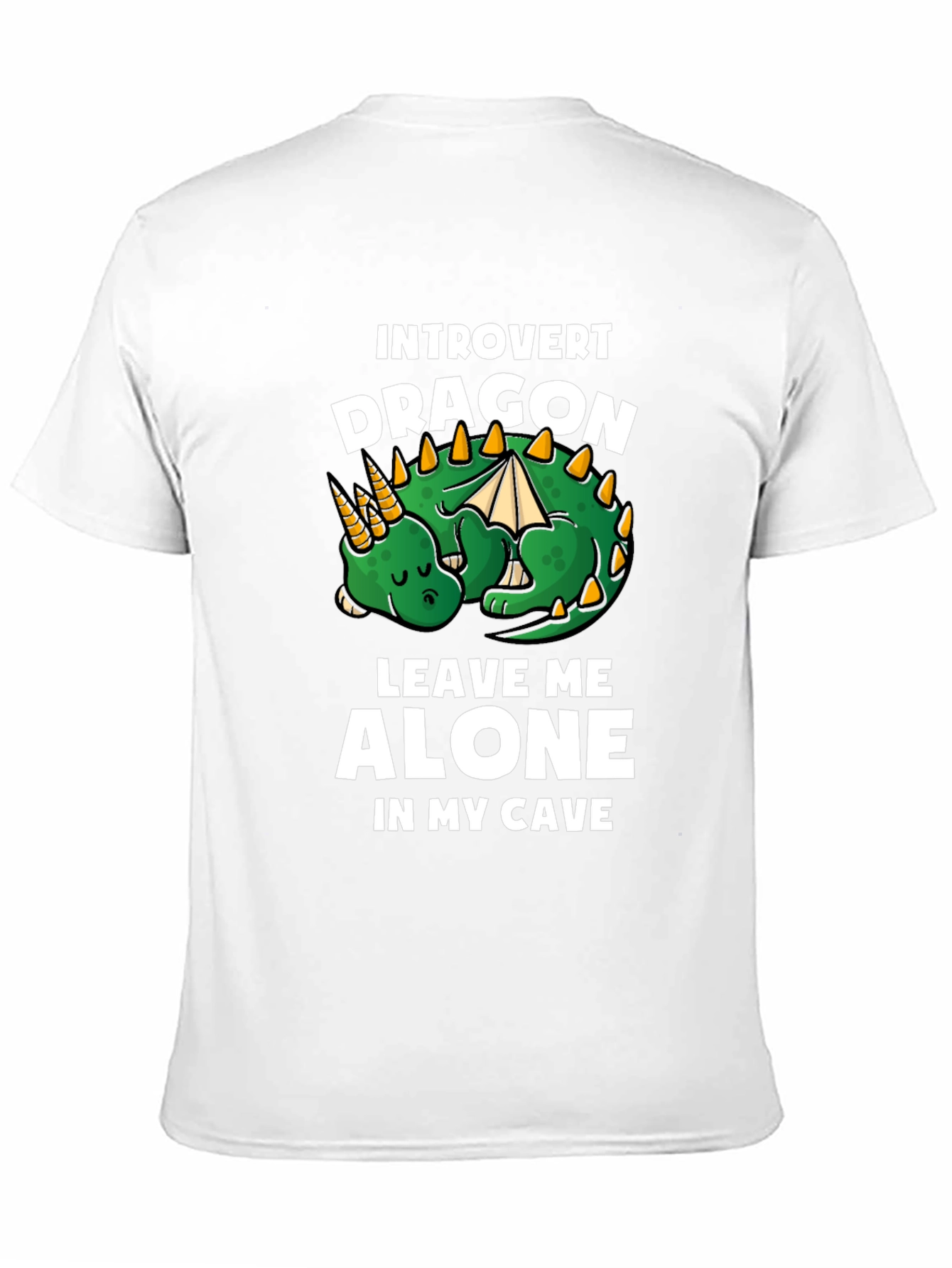 Black Introvert Dragon T-Shirt - Leave Me Alone view 11