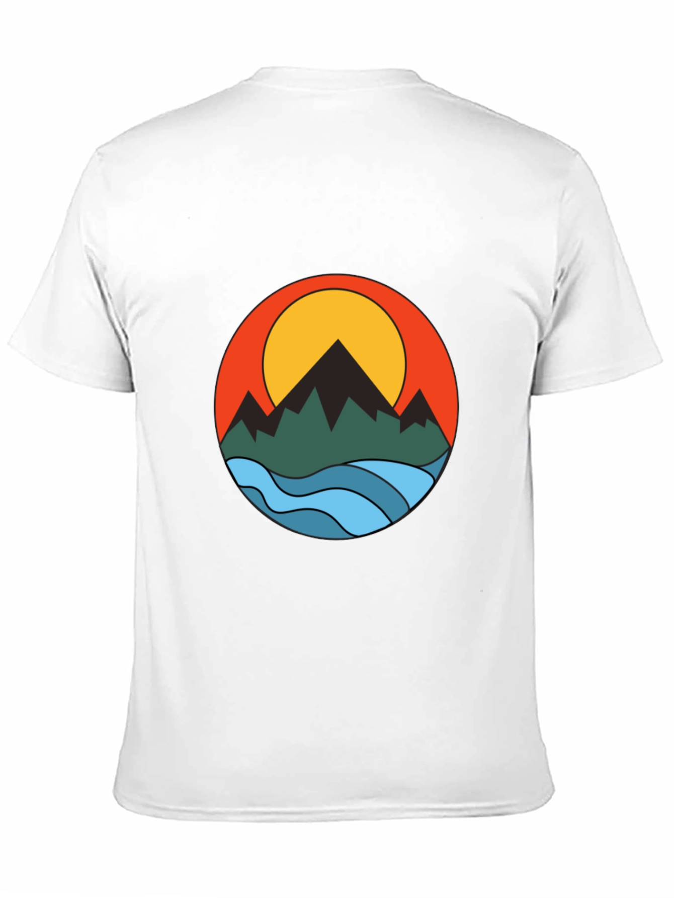 Black Mountain Sunset Graphic Tee - Black view 11