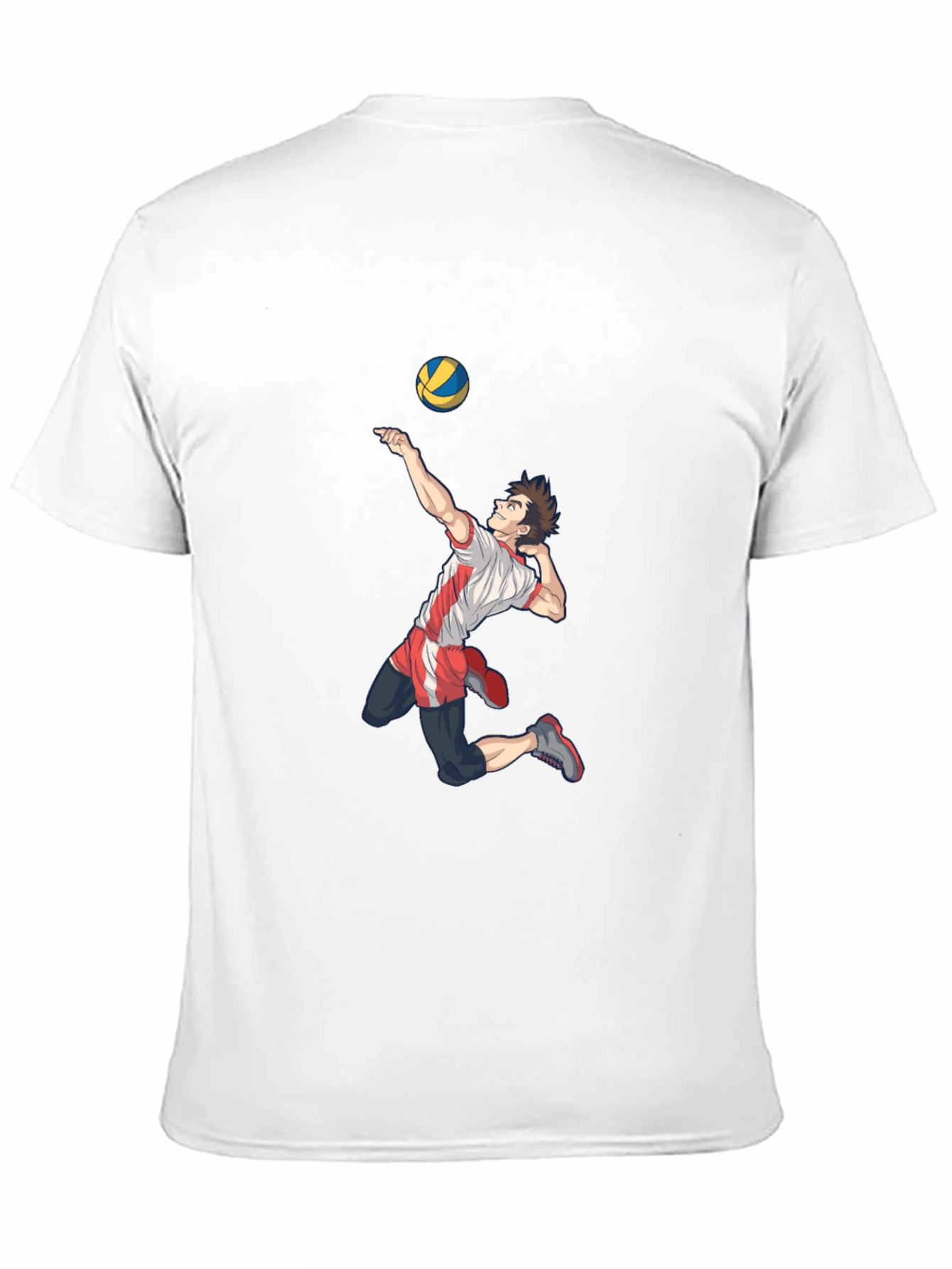 Black Volleyball Anime Graphic T-Shirt view 11