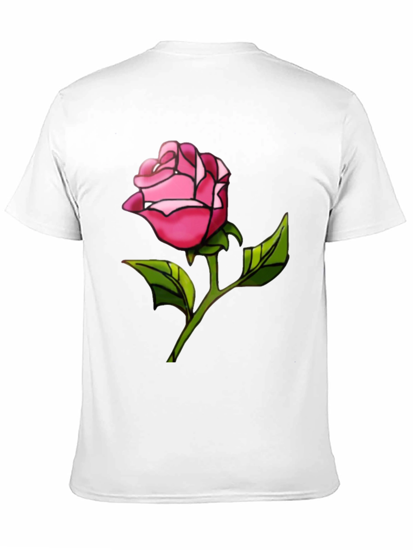 Black Rose Graphic Tee - Black Casual T-Shirt view 11