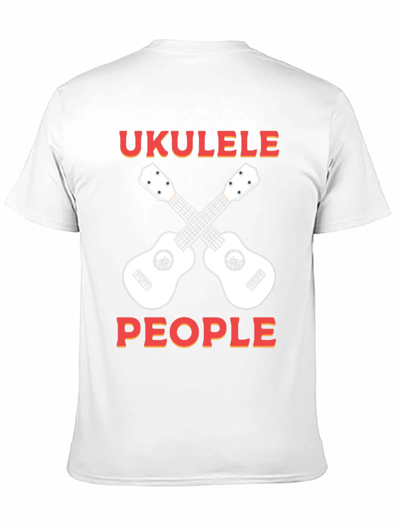 Black Ukulele People Graphic T-Shirt view 11