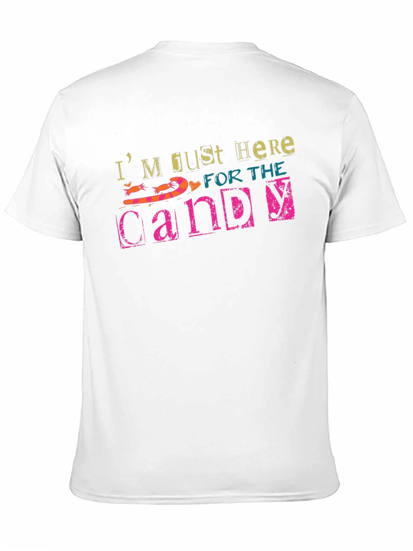 Black Just Here for the Candy Black T-Shirt view 11