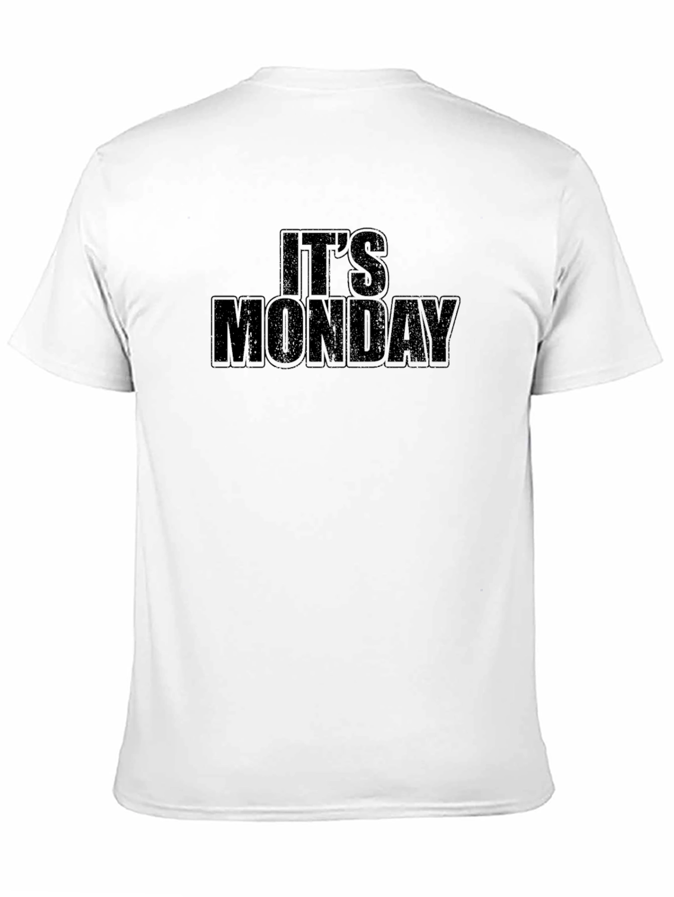 Black It's Monday Graphic Tee - Black Casual T-Shirt view 11