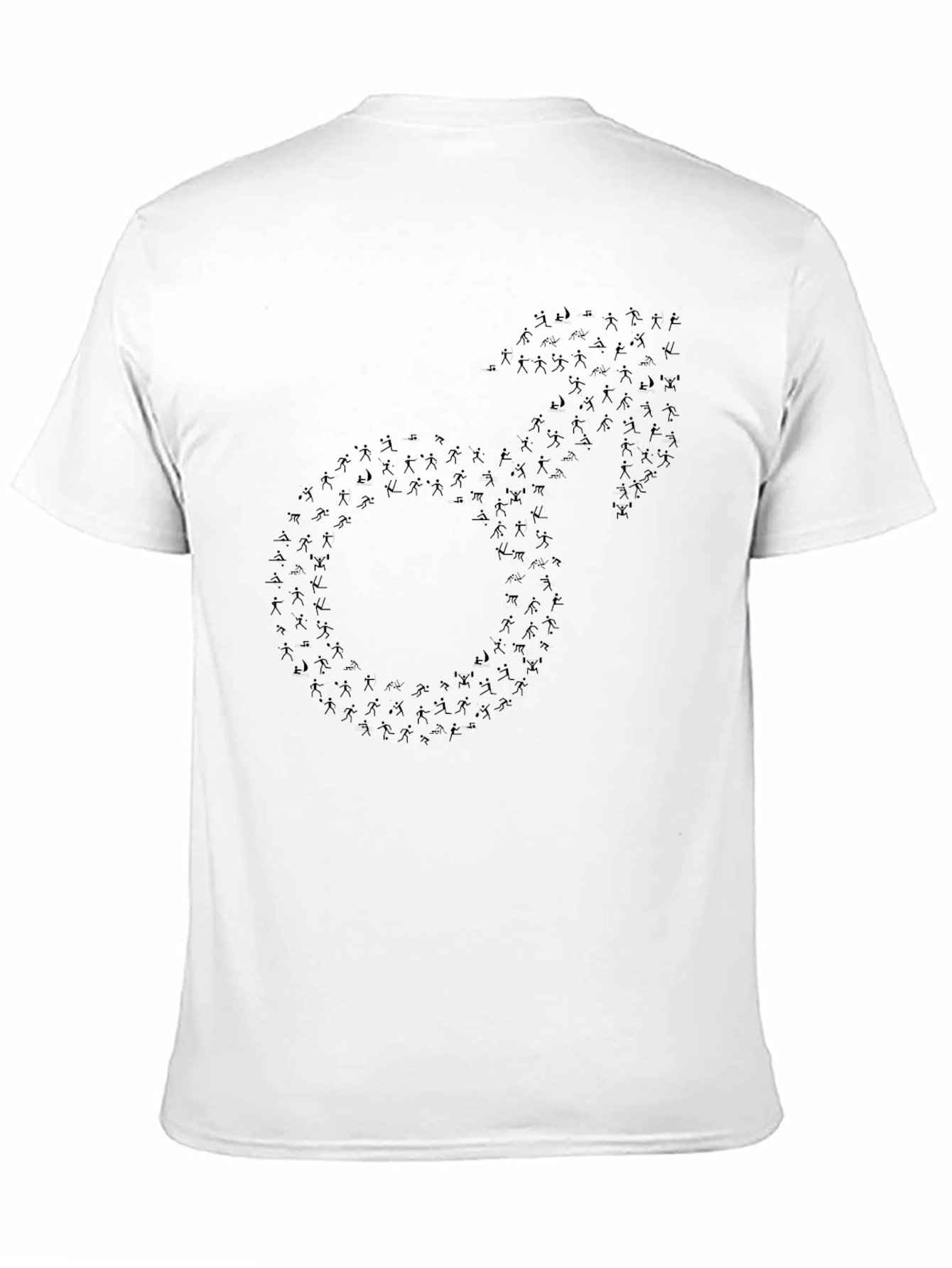 Black Novelty Male Symbol Graphic T-Shirt view 11