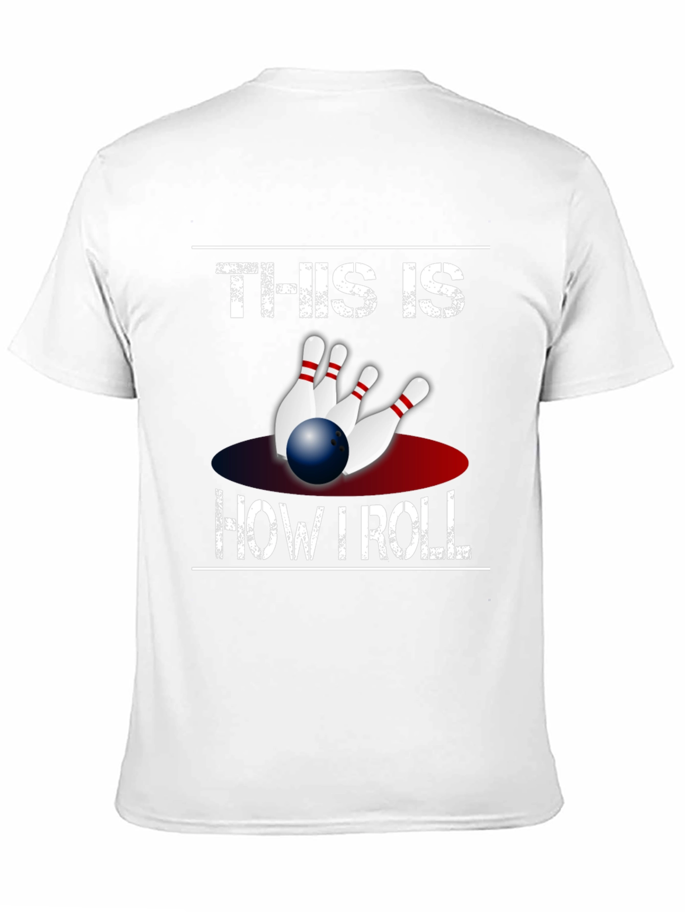 Black Bowling T-Shirt - This Is How I Roll Tee view 11