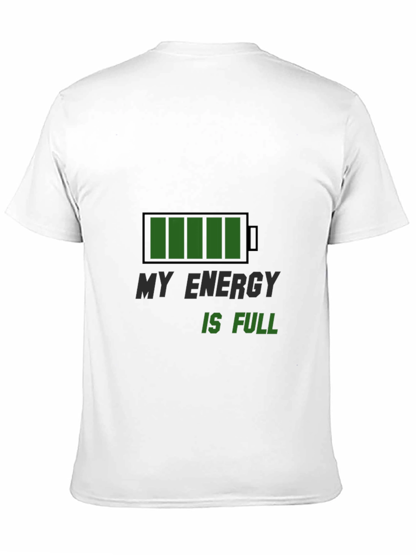 Black Full Energy T-Shirt - Recharge Your Style! view 11