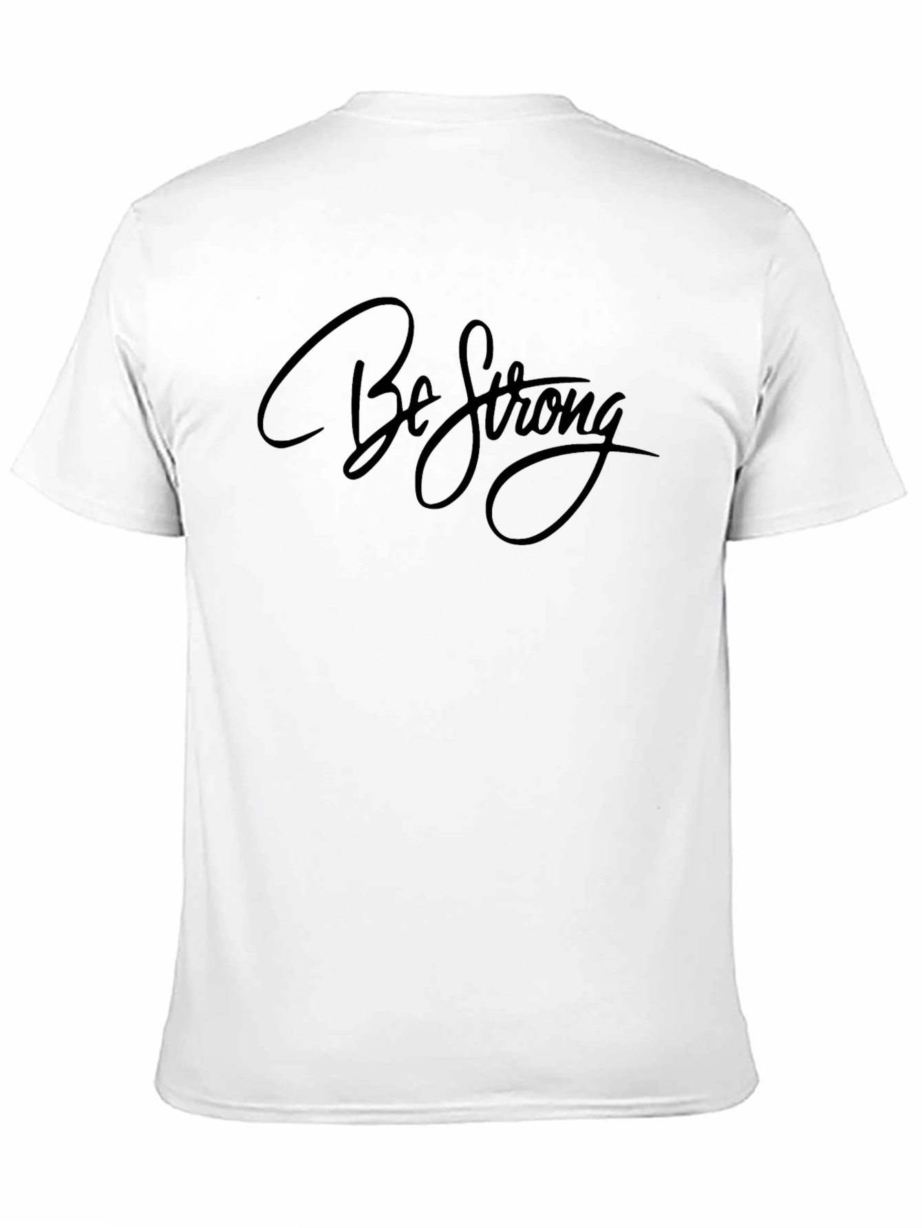 Black Be Strong Graphic Black T-Shirt view 11