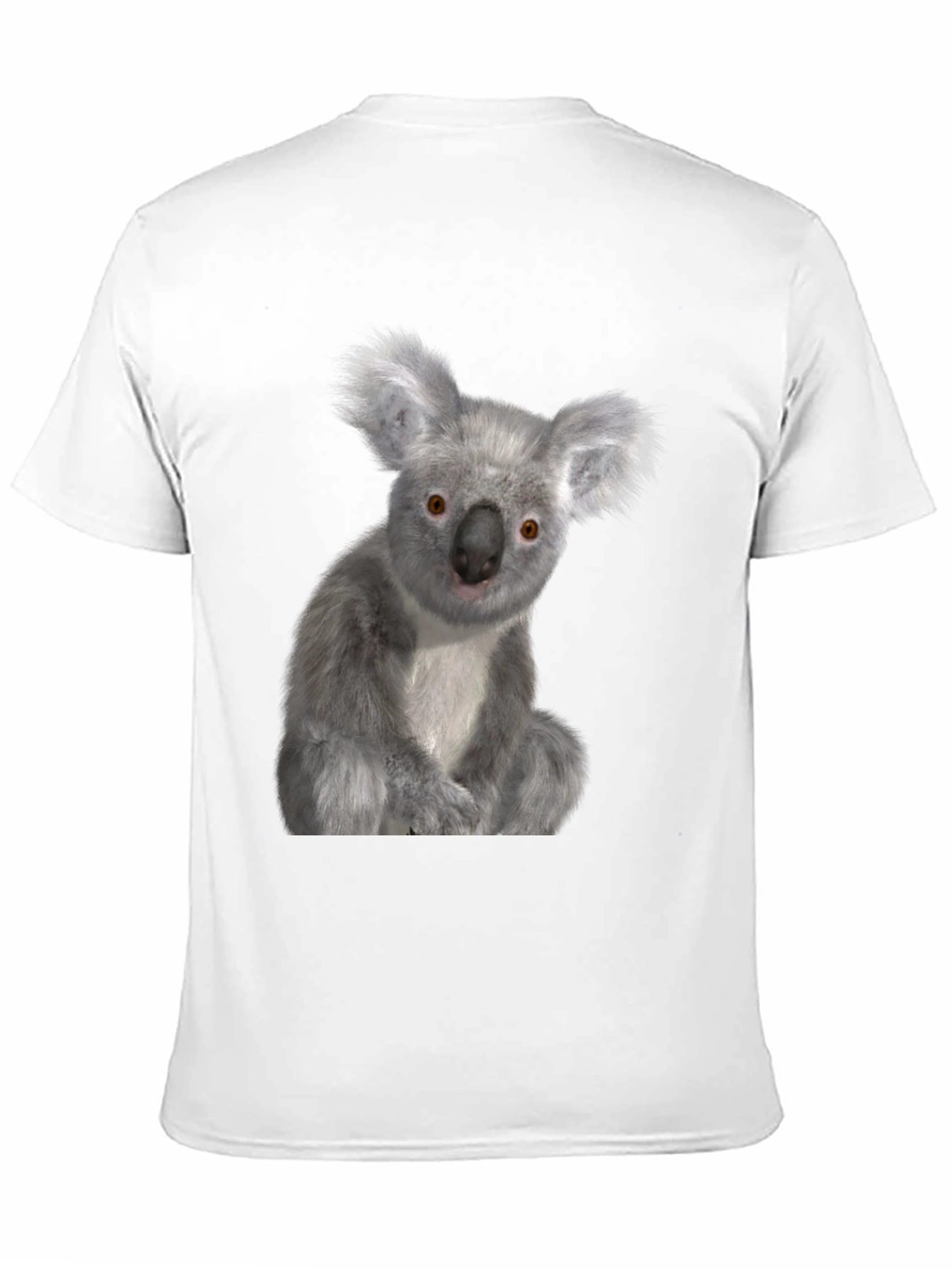 Black Koala Graphic Tee - Black Cotton Comfort view 11