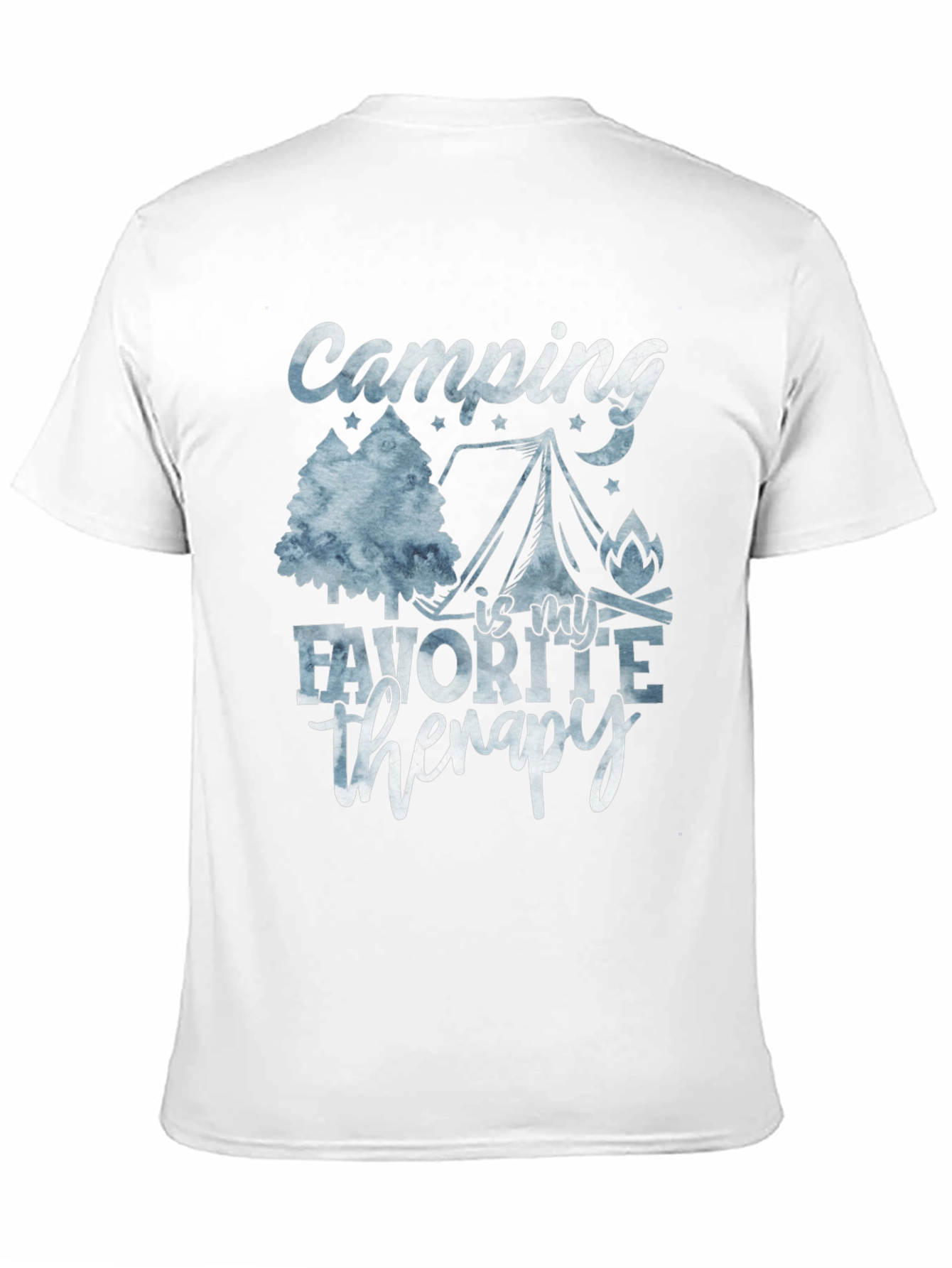 Black Camping Is My Therapy Graphic T-Shirt view 11