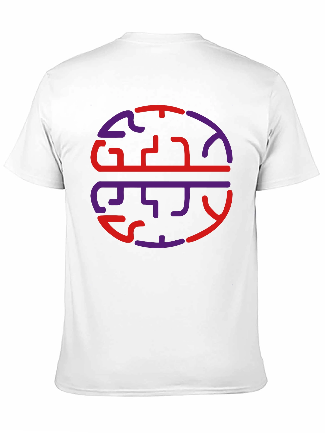 Black Abstract Brain Graphic Tee - Casual Wear view 11