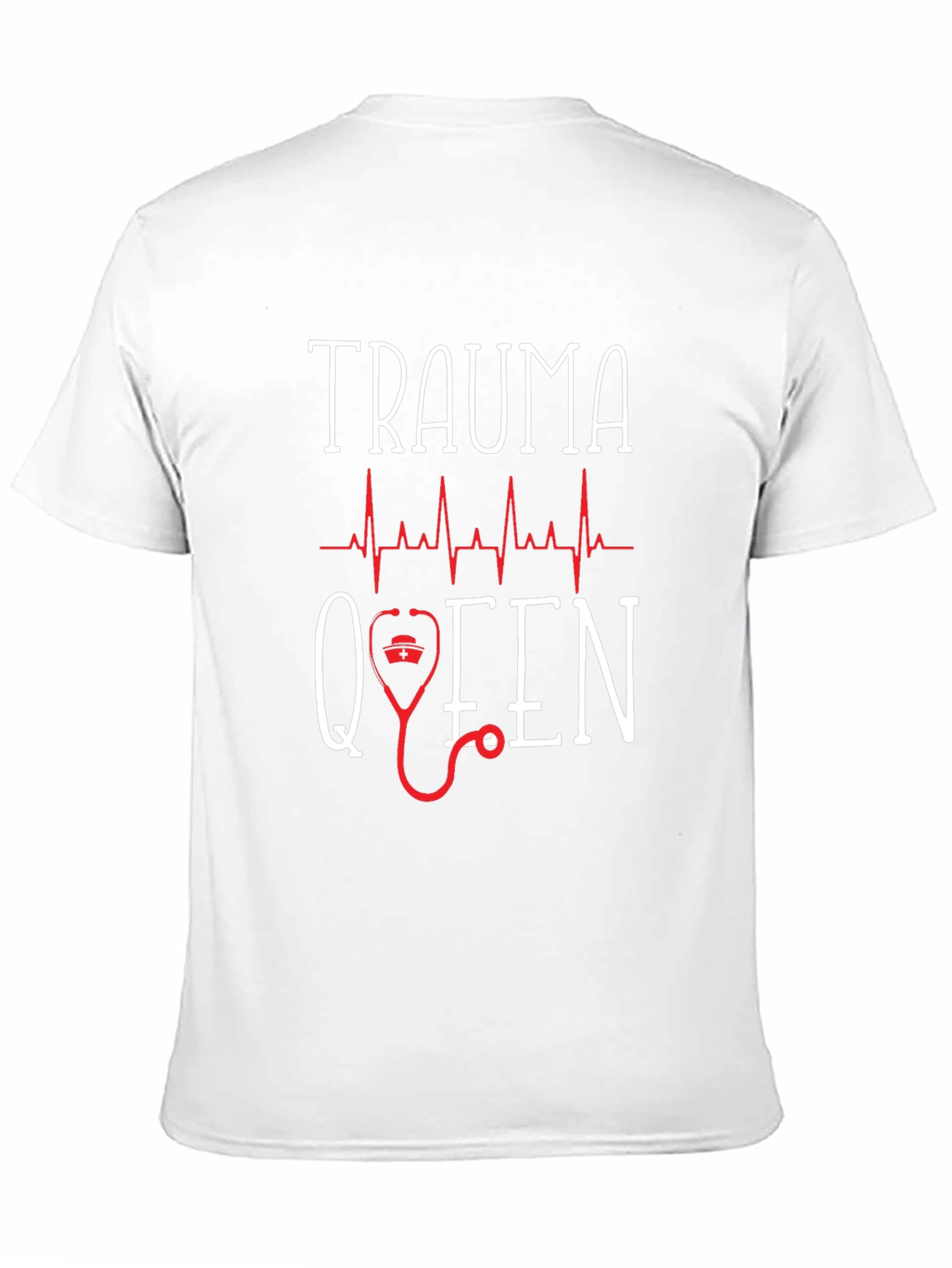 Black Trauma Queen Graphic T-Shirt, Novelty Tee view 11