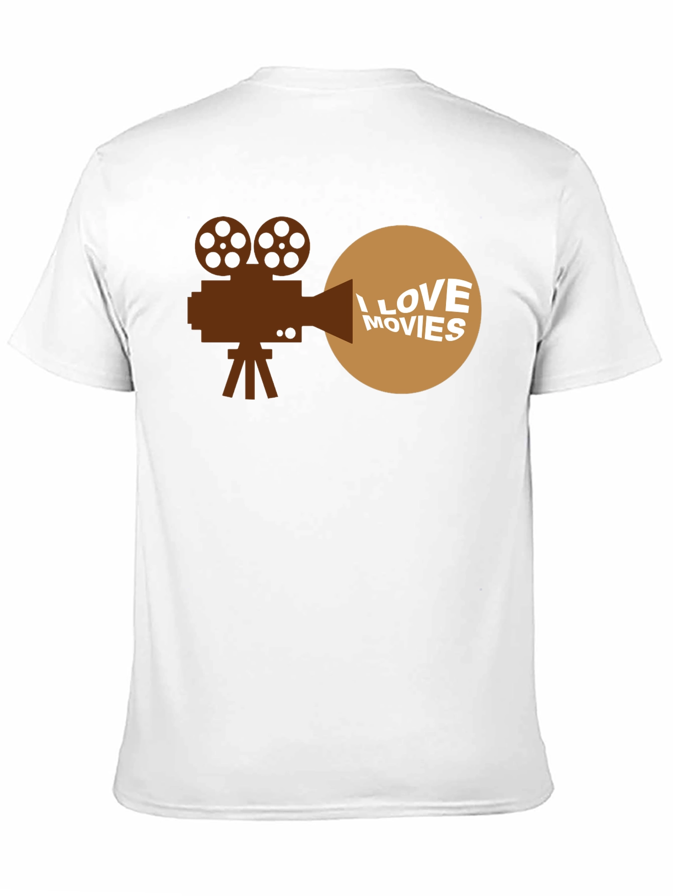 Black I Love Movies T-Shirt - Classic Film Fan Tee view 11