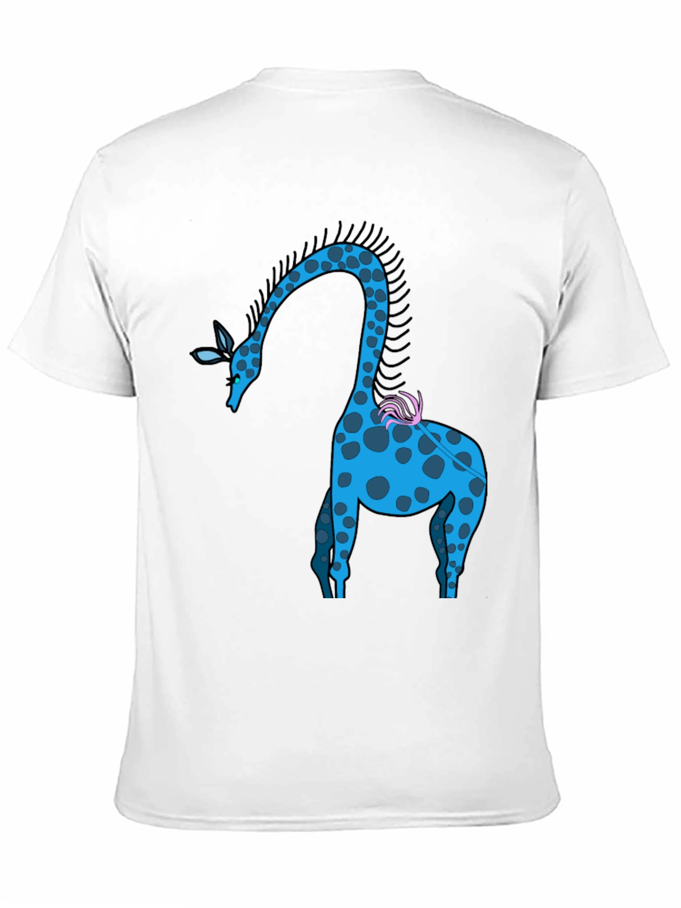 Black Cool Giraffe Graphic Tee - Stylish Casual Wear view 11