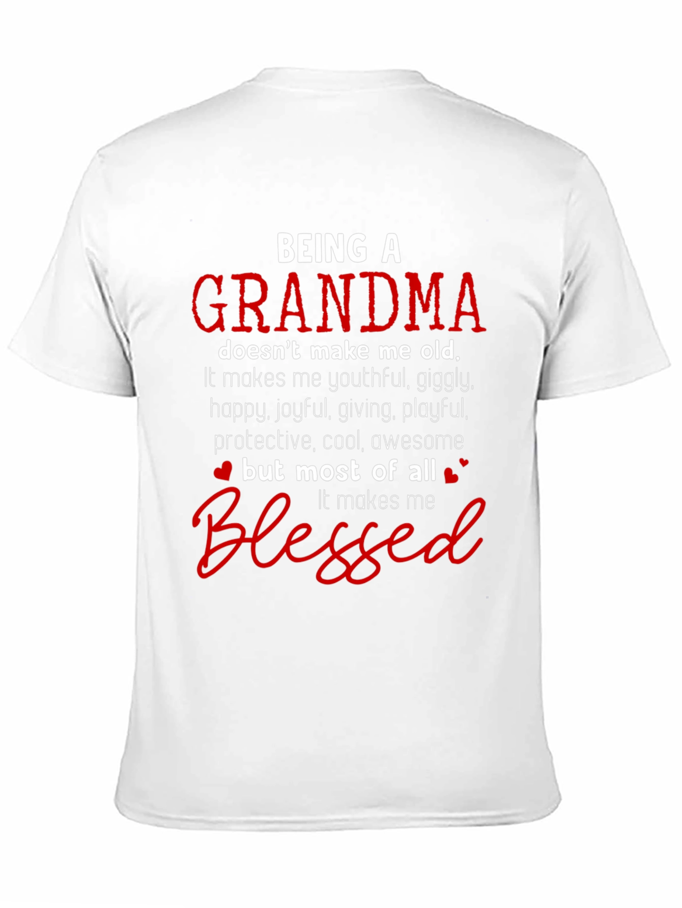 Black Grandma Blessed T-Shirt view 11