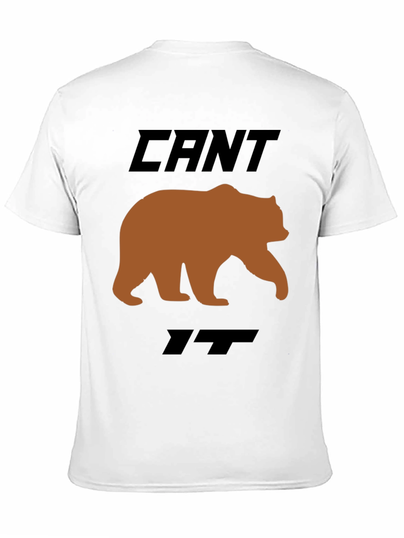 Black Can't Bear It Funny Graphic T-Shirt view 11