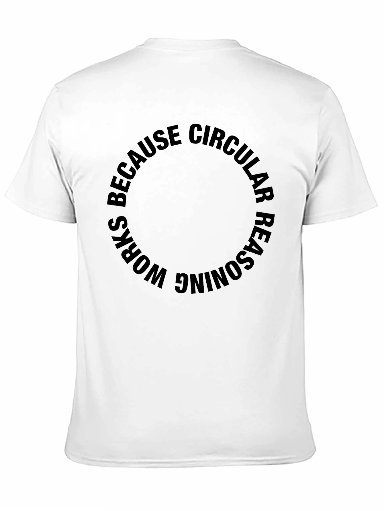 Black Circular Reasoning Black T-Shirt view 11