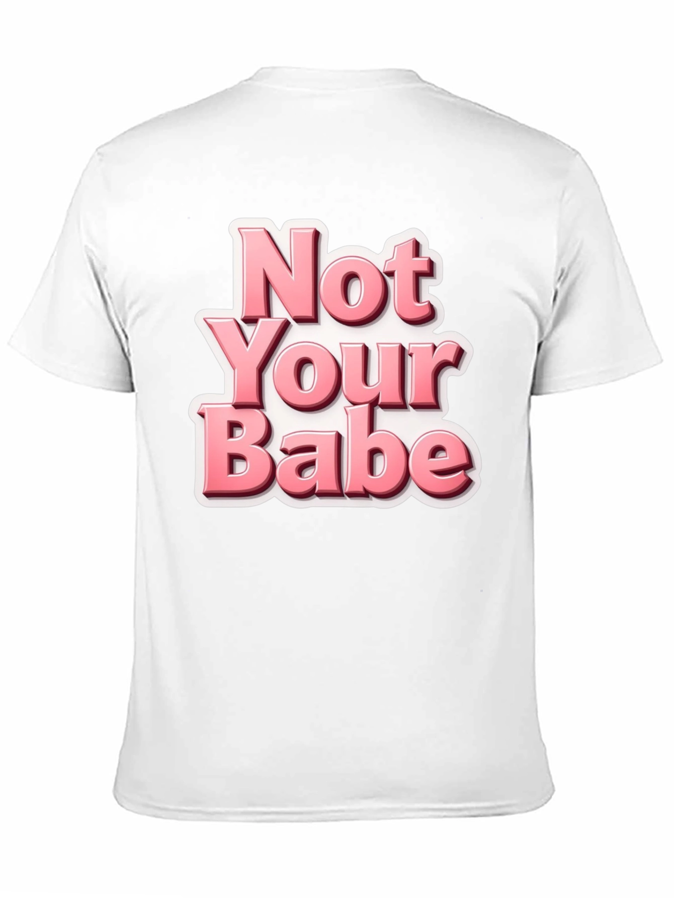 Black Not Your Babe Black Graphic Tee view 11