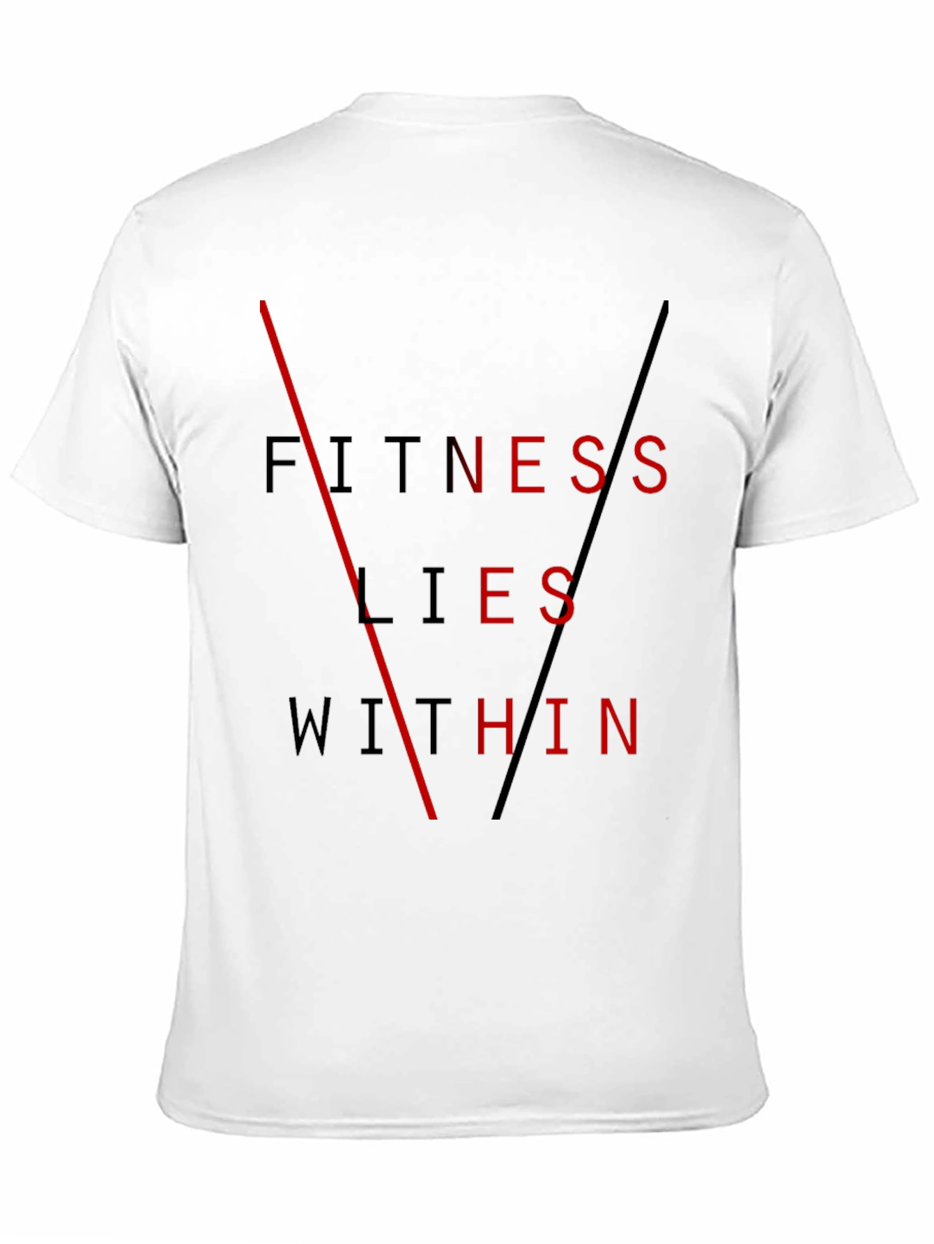 Black Fitness Lies Within Black Graphic Tee view 11