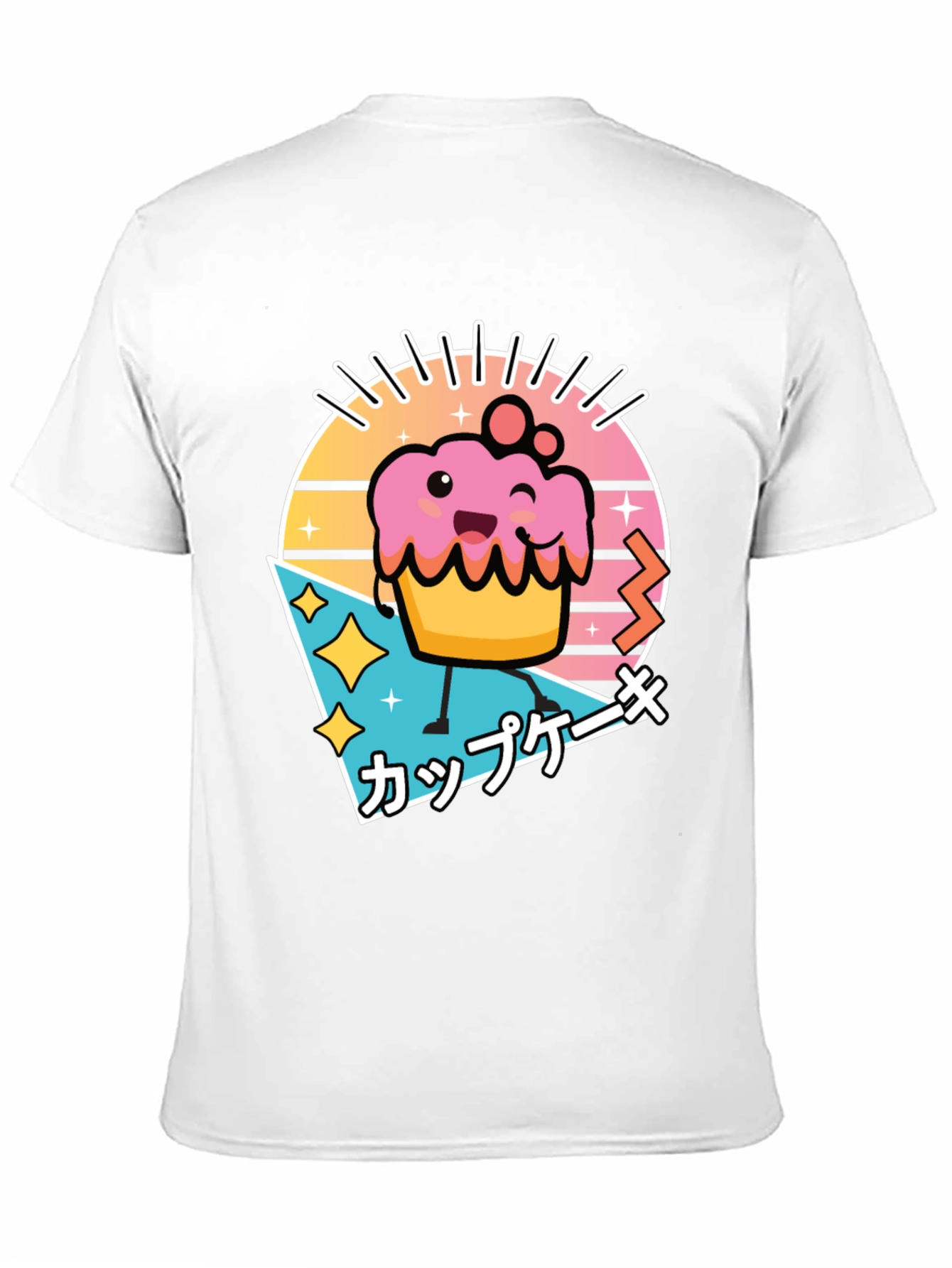 Black Kawaii Cupcake T-Shirt - Retro Japanese Style view 11