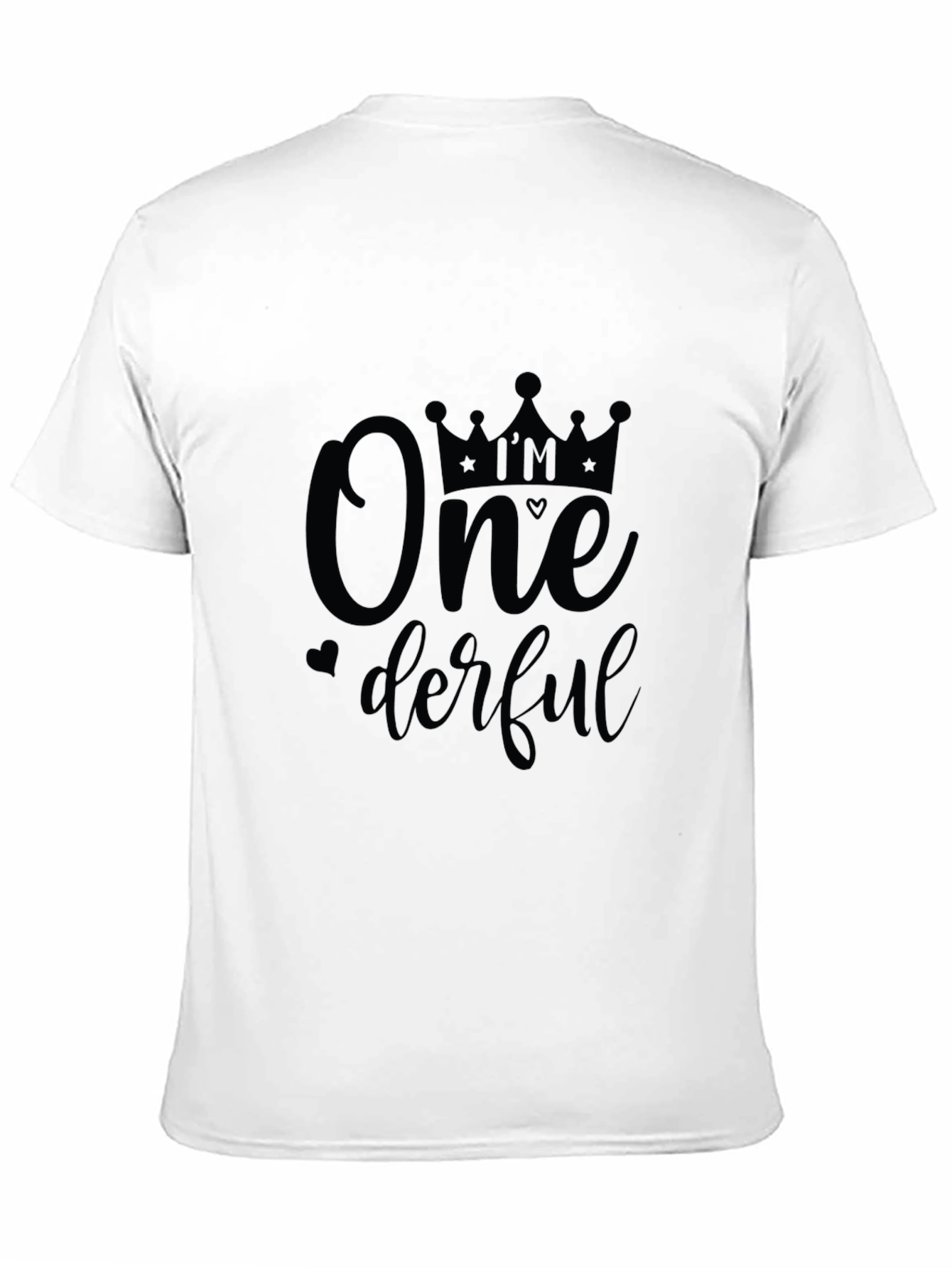 Black One-derful Graphic Tee - Stylish Birthday Shirt view 11