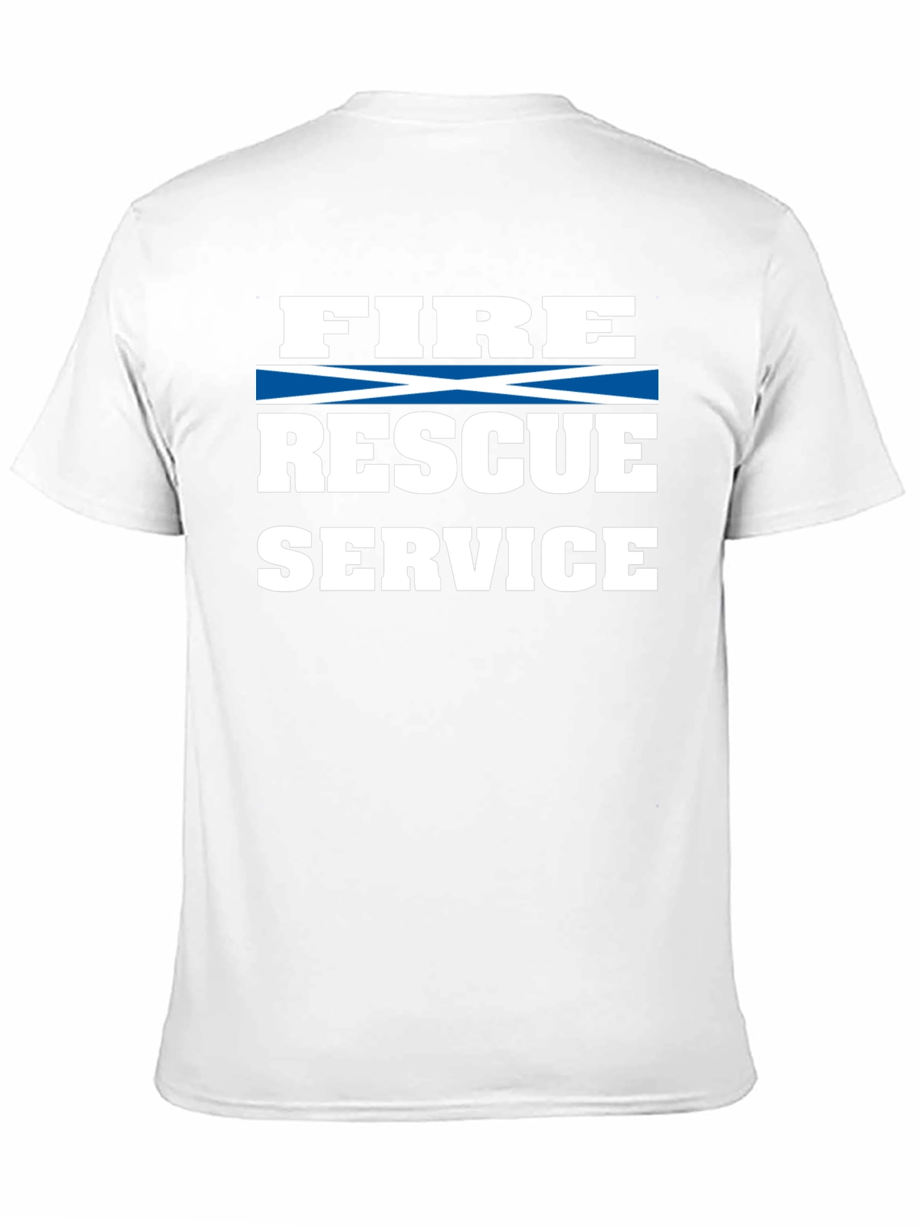 Black Fire Rescue Service Black T-Shirt view 11