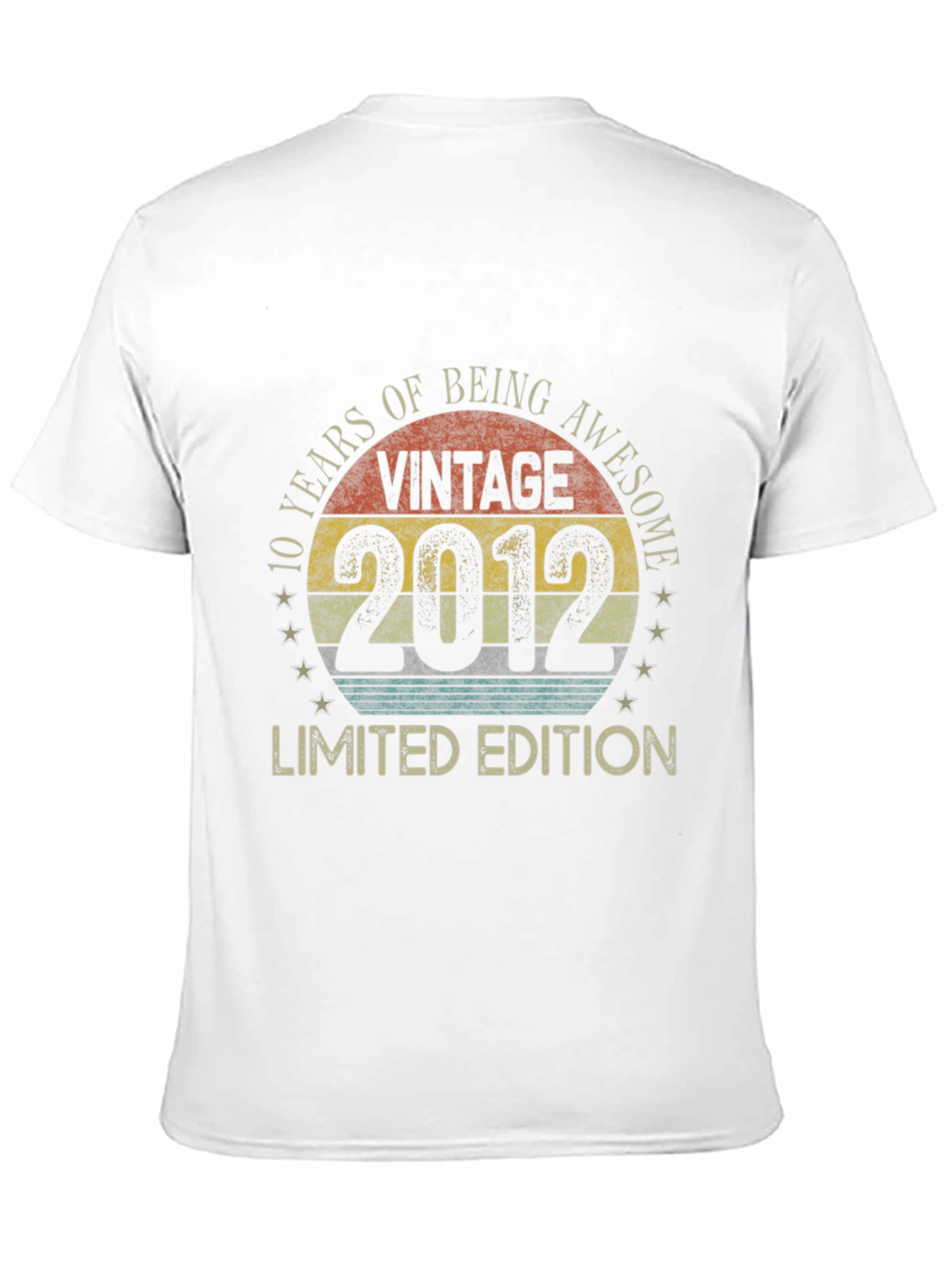 Black Vintage 2012 Limited Edition 10th Anniversary T-Shirt view 11