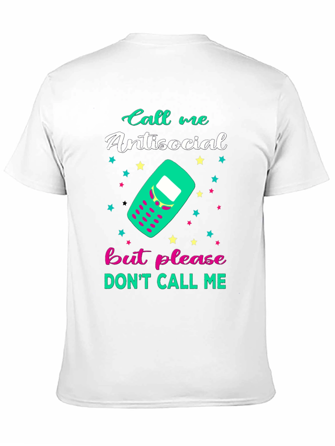 Black Antisocial Graphic Tee - Funny Novelty T-Shirt view 11