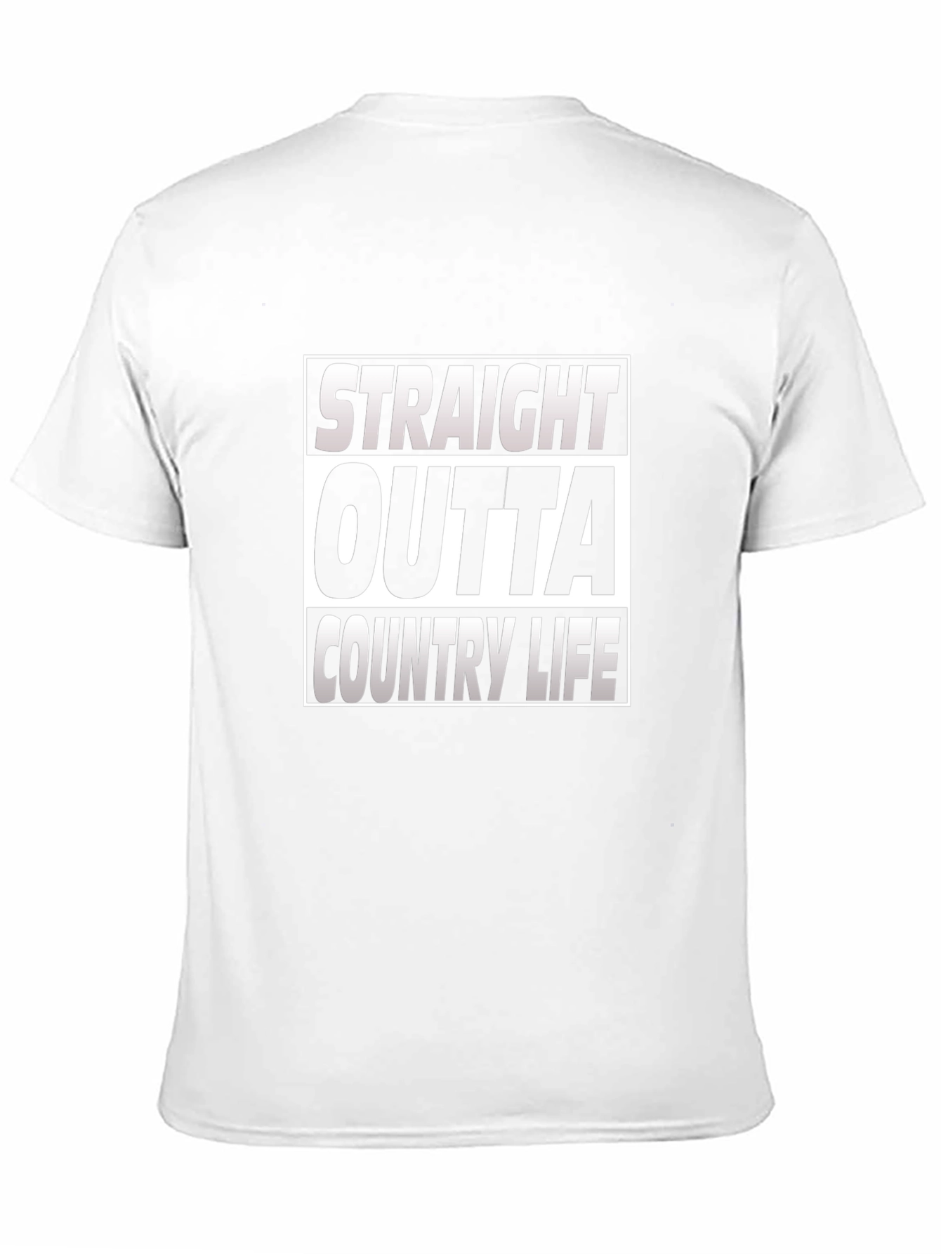 Black Straight Outta Country Life Graphic T-Shirt view 11