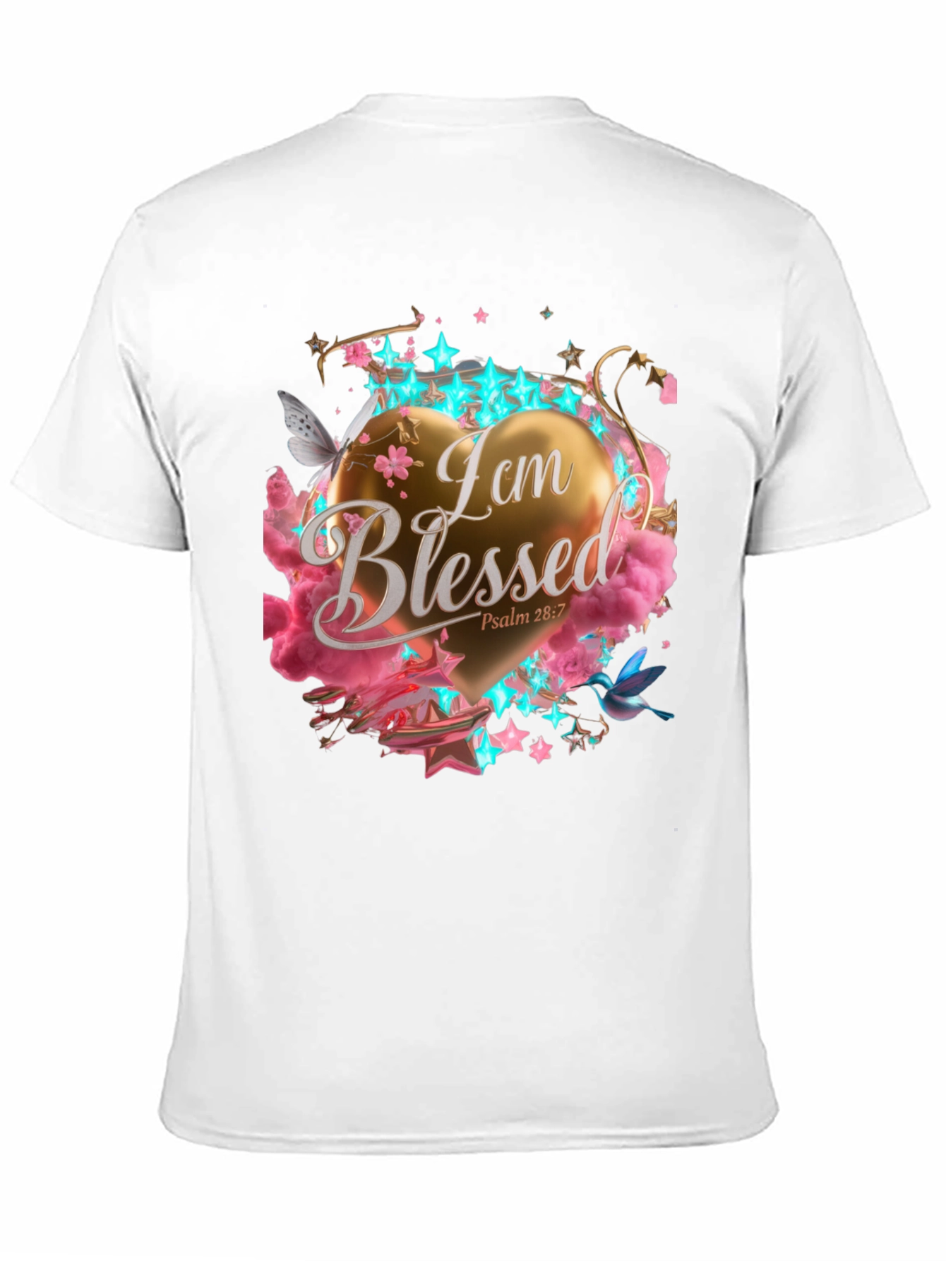 Black I am Blessed T-Shirt view 11